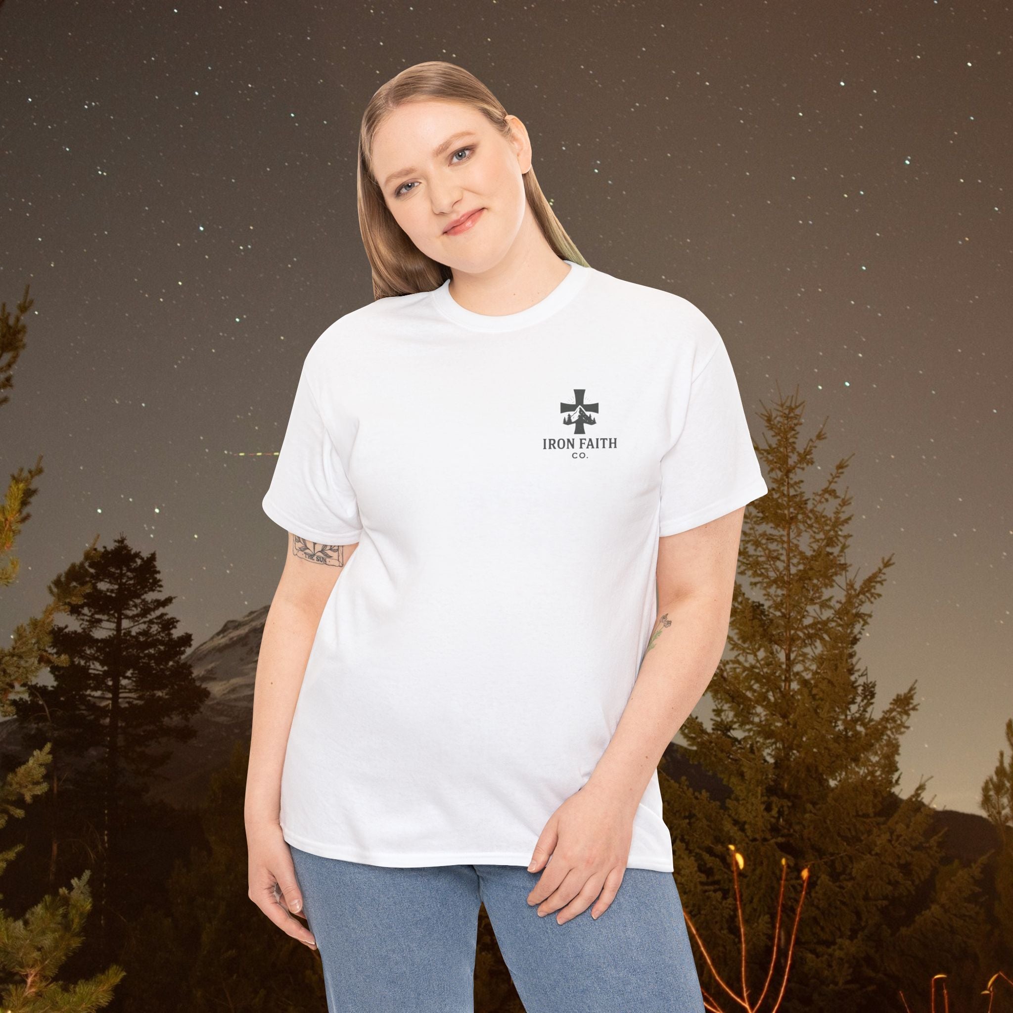 Iron Faith Co | Not Perfect, Just Forgiven - Unisex Heavy Cotton T-Shirt