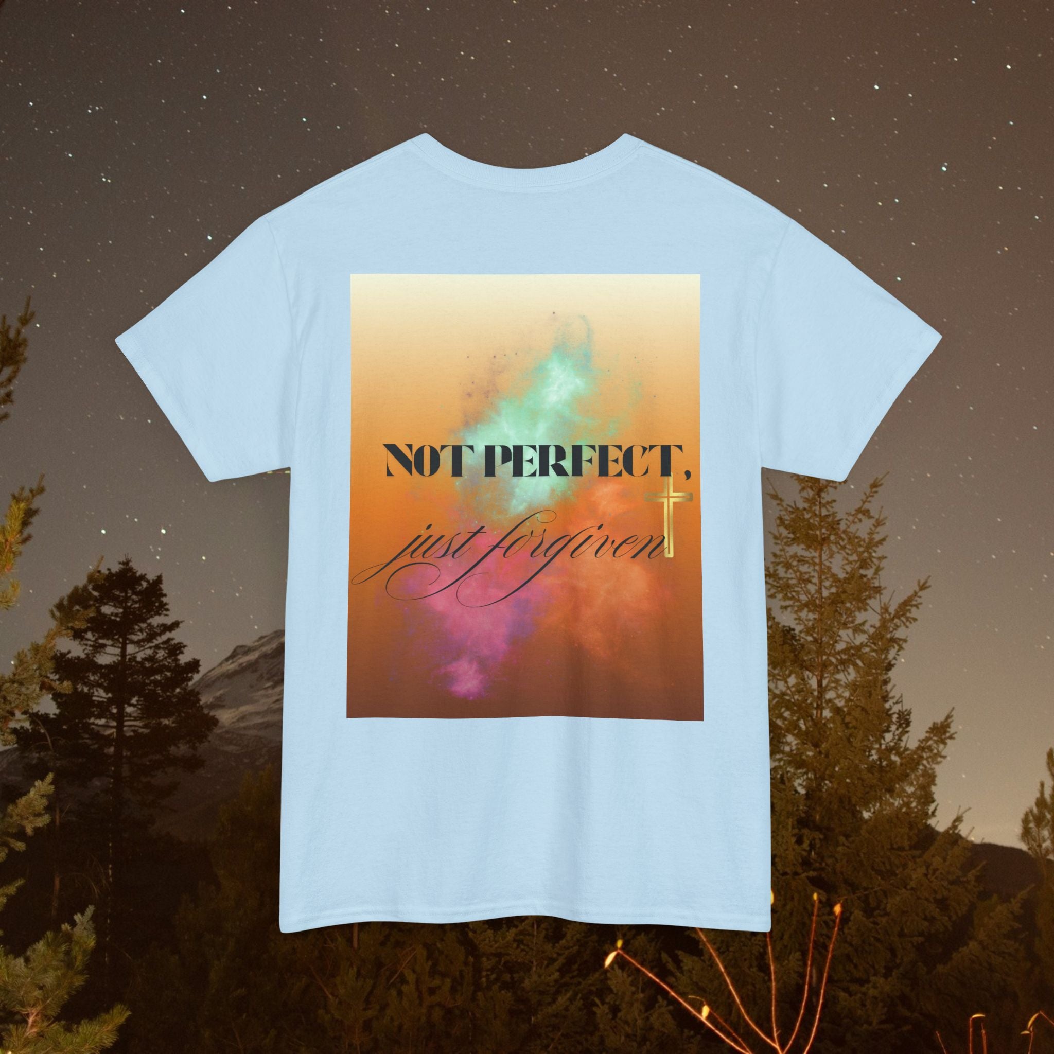 Iron Faith Co | Not Perfect, Just Forgiven - Unisex Heavy Cotton T-Shirt