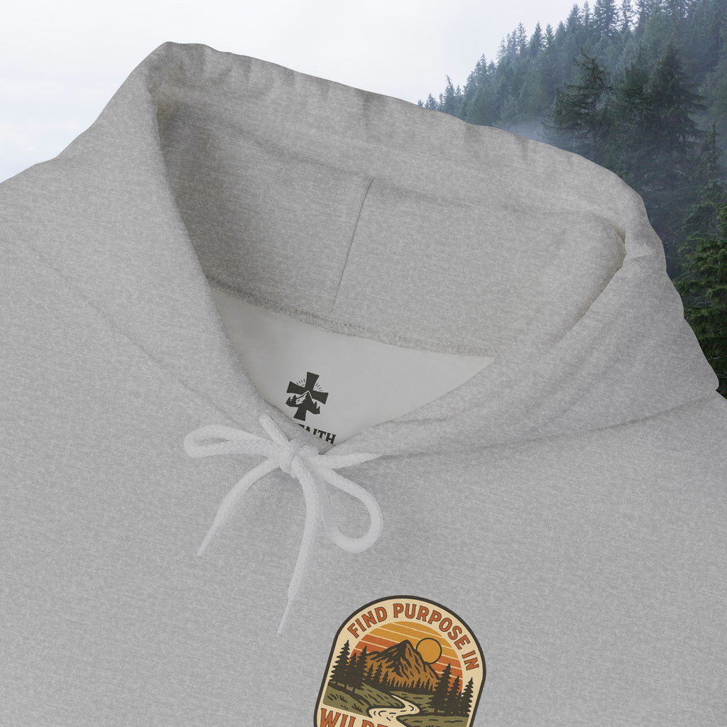 Find purpose in wilderness| Iron Faith Co. | Comfortable Heavy Blend Sweatshirt