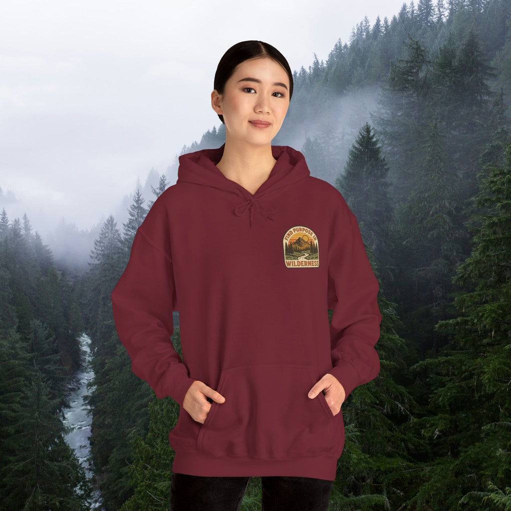 Find purpose in wilderness| Iron Faith Co. | Comfortable Heavy Blend Sweatshirt