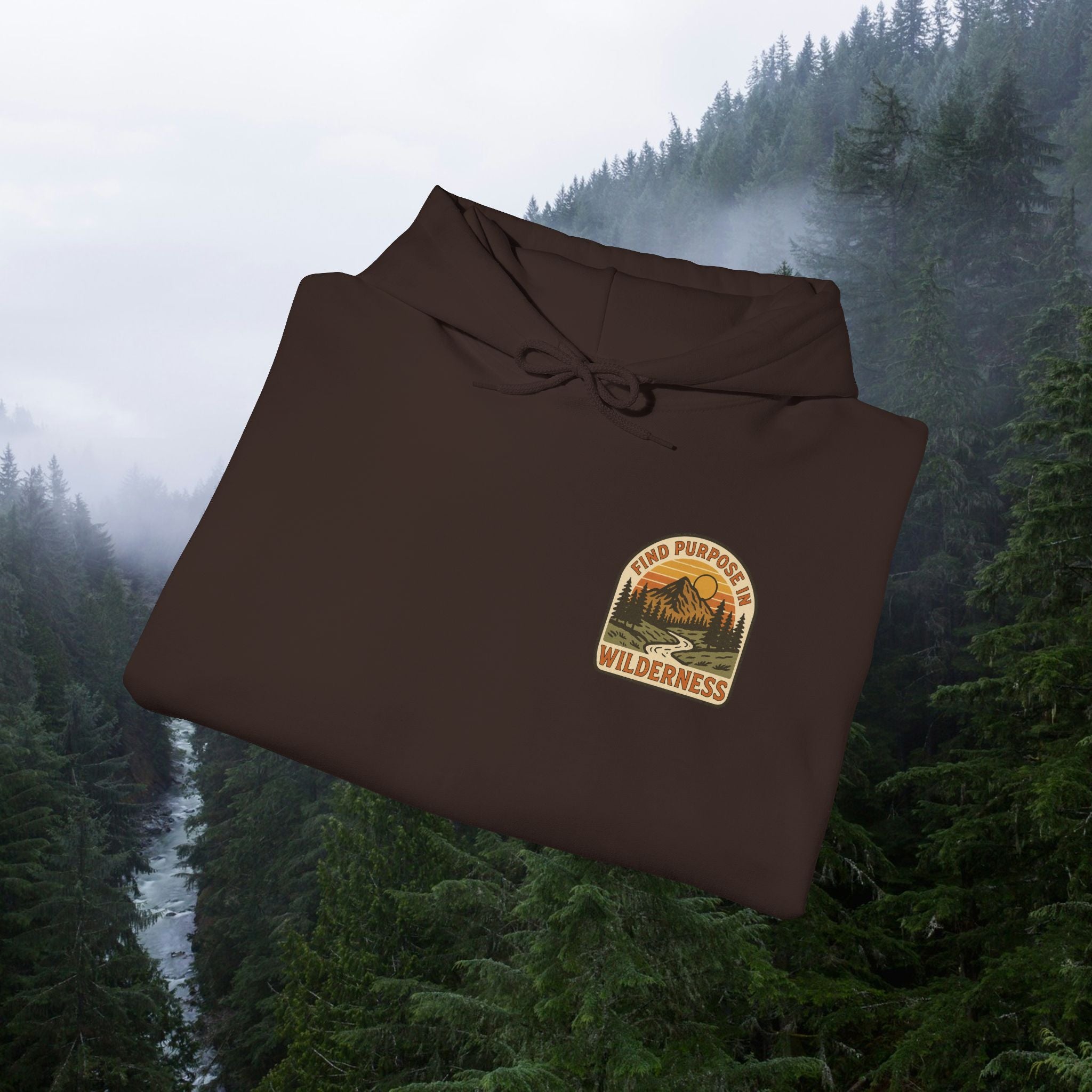 Find purpose in wilderness| Iron Faith Co. | Comfortable Heavy Blend Sweatshirt
