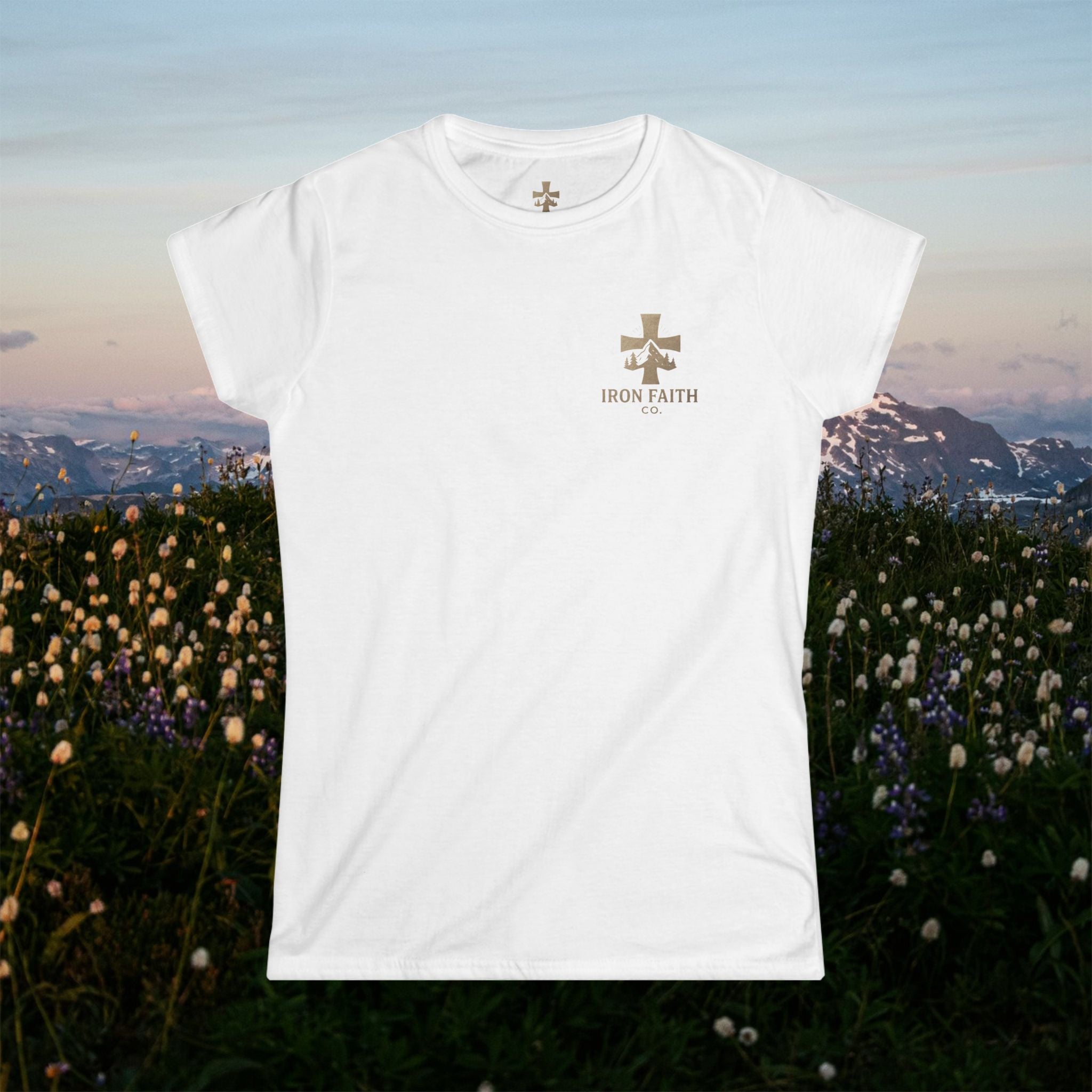 Iron Faith Co. | Walk by Faith | Women's Softstyle Tee