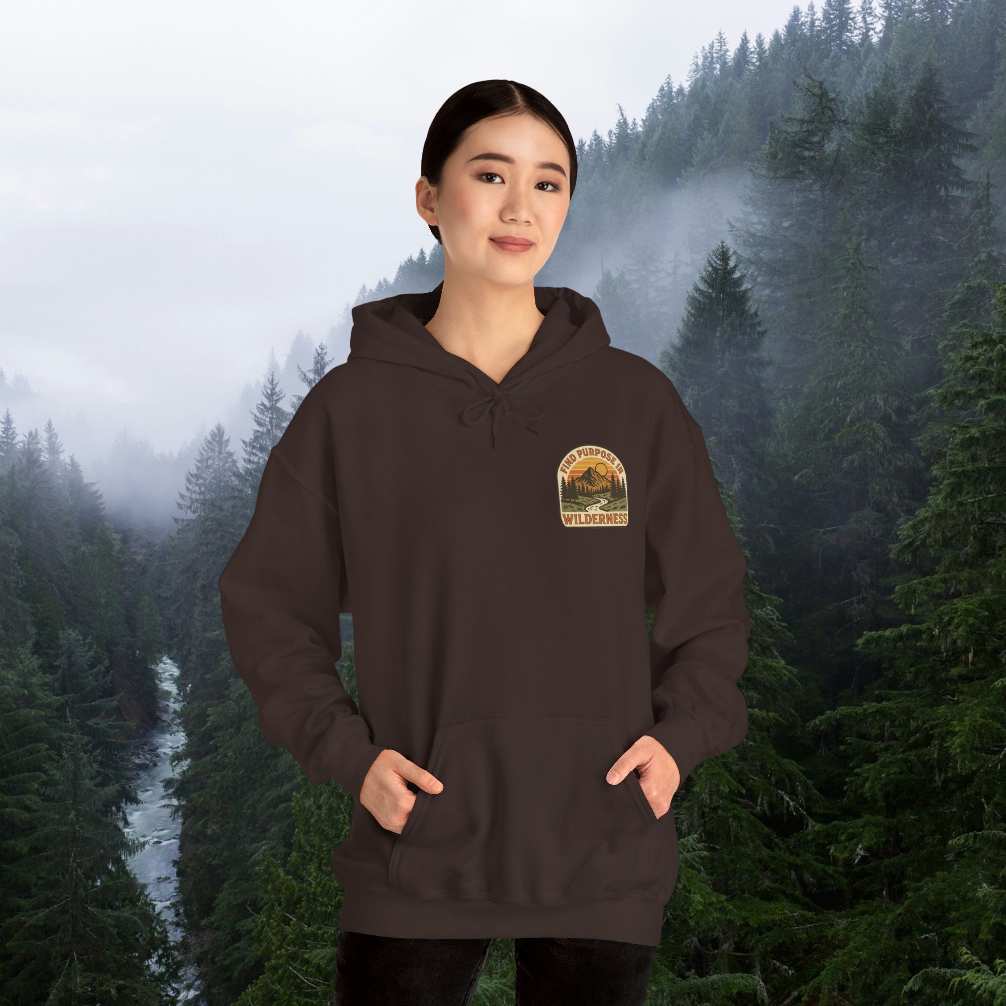 Find purpose in wilderness| Iron Faith Co. | Comfortable Heavy Blend Sweatshirt