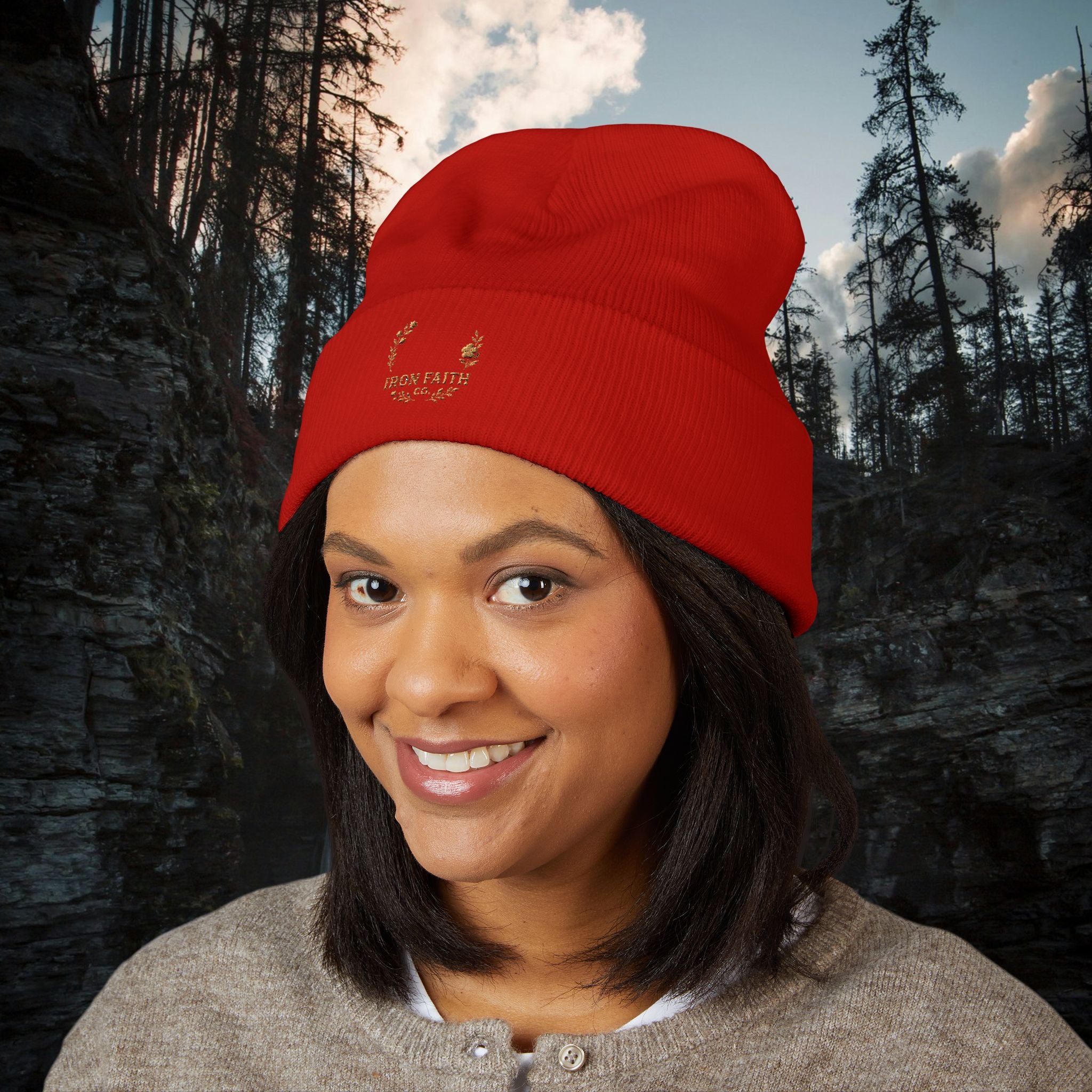 Iron Faith Embroidered Beanie