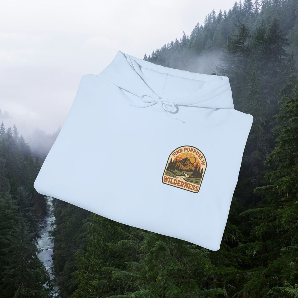 Find purpose in wilderness| Iron Faith Co. | Comfortable Heavy Blend Sweatshirt