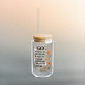 Gods Creation | Iron Faith Co. | Floral Sipper Glass, 16oz