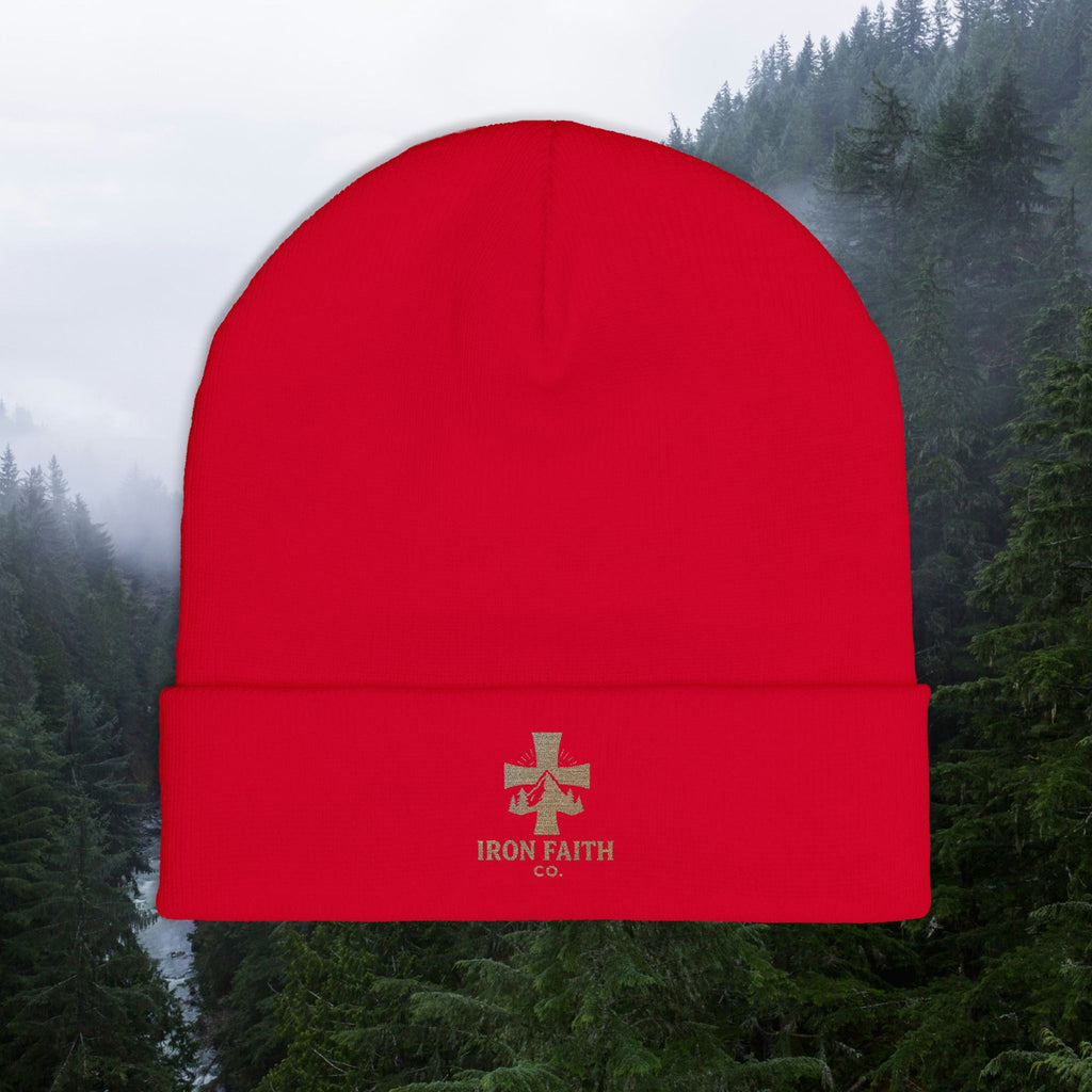 Iron Faith Co. | Knit Beanie (Embroidery)