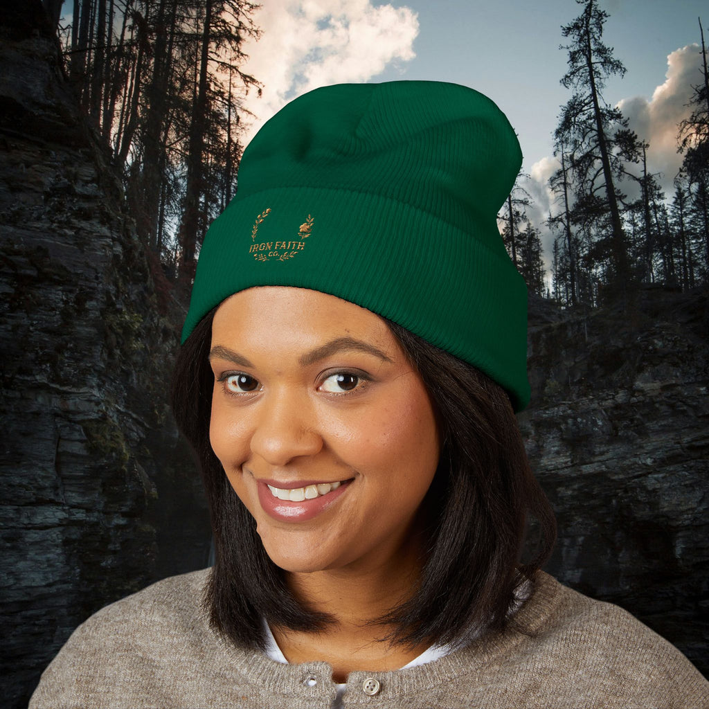 Iron Faith Embroidered Beanie