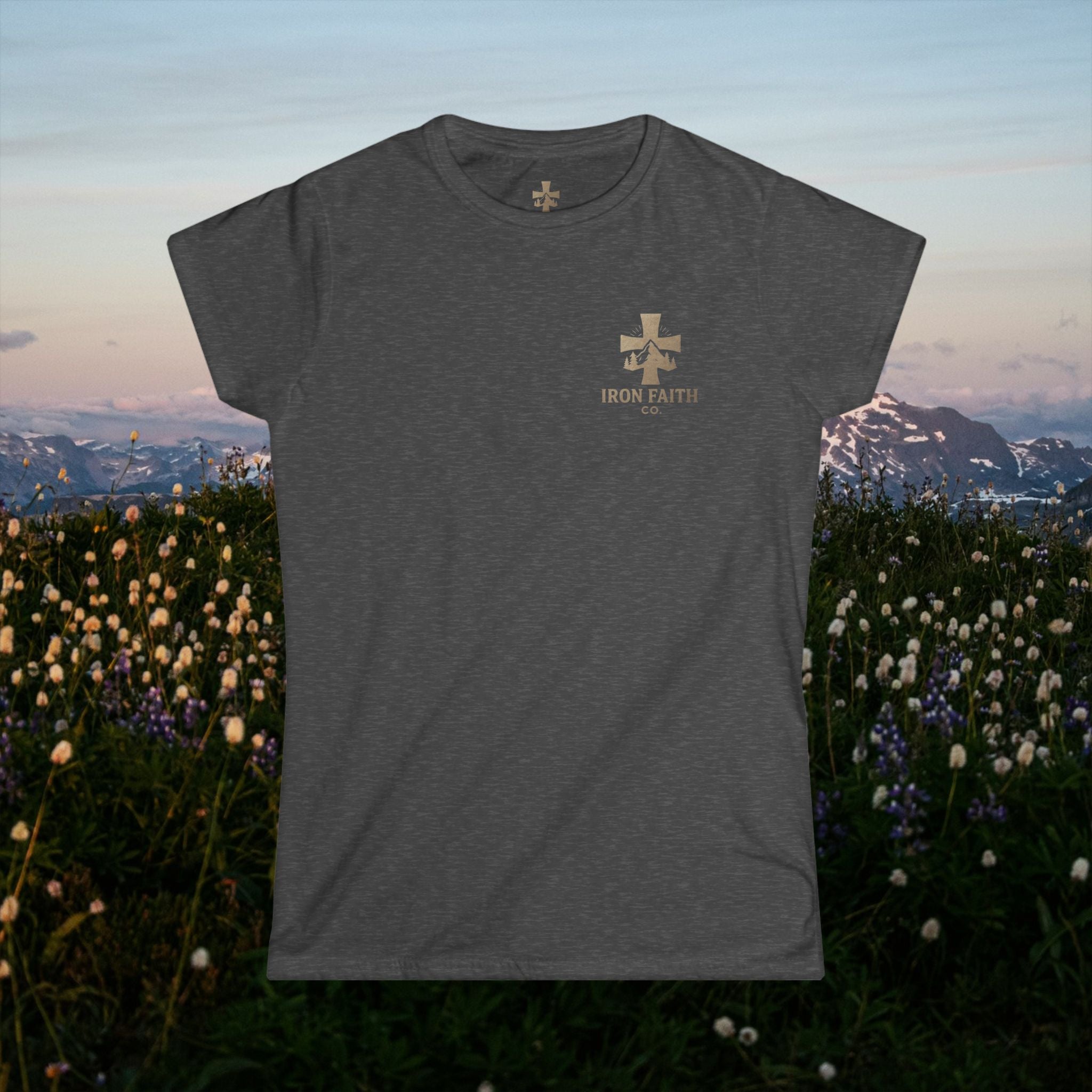 Iron Faith Co. | Walk by Faith | Women's Softstyle Tee