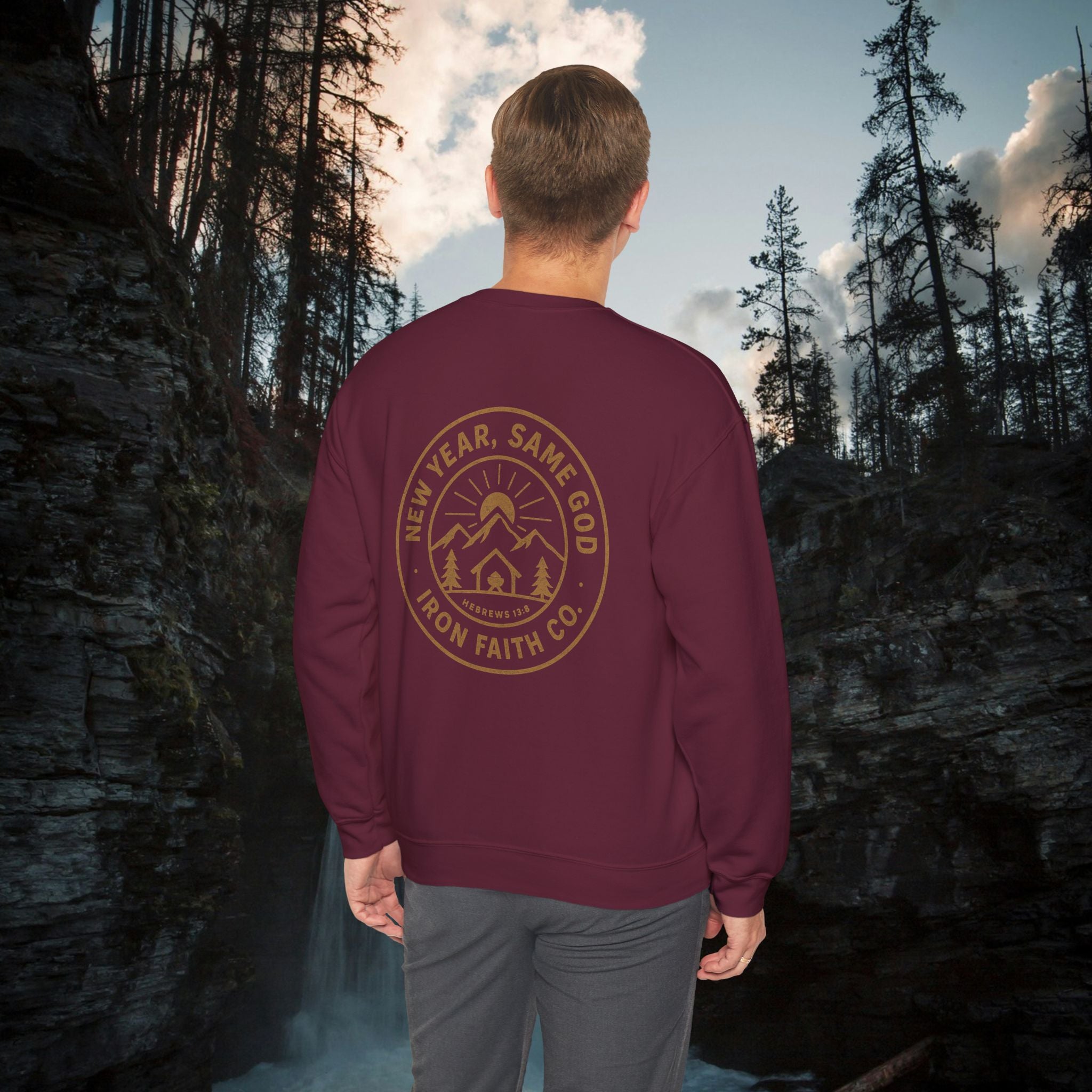 Iron Faith Co. 'New Year, Same God' Crewneck Sweatshirt