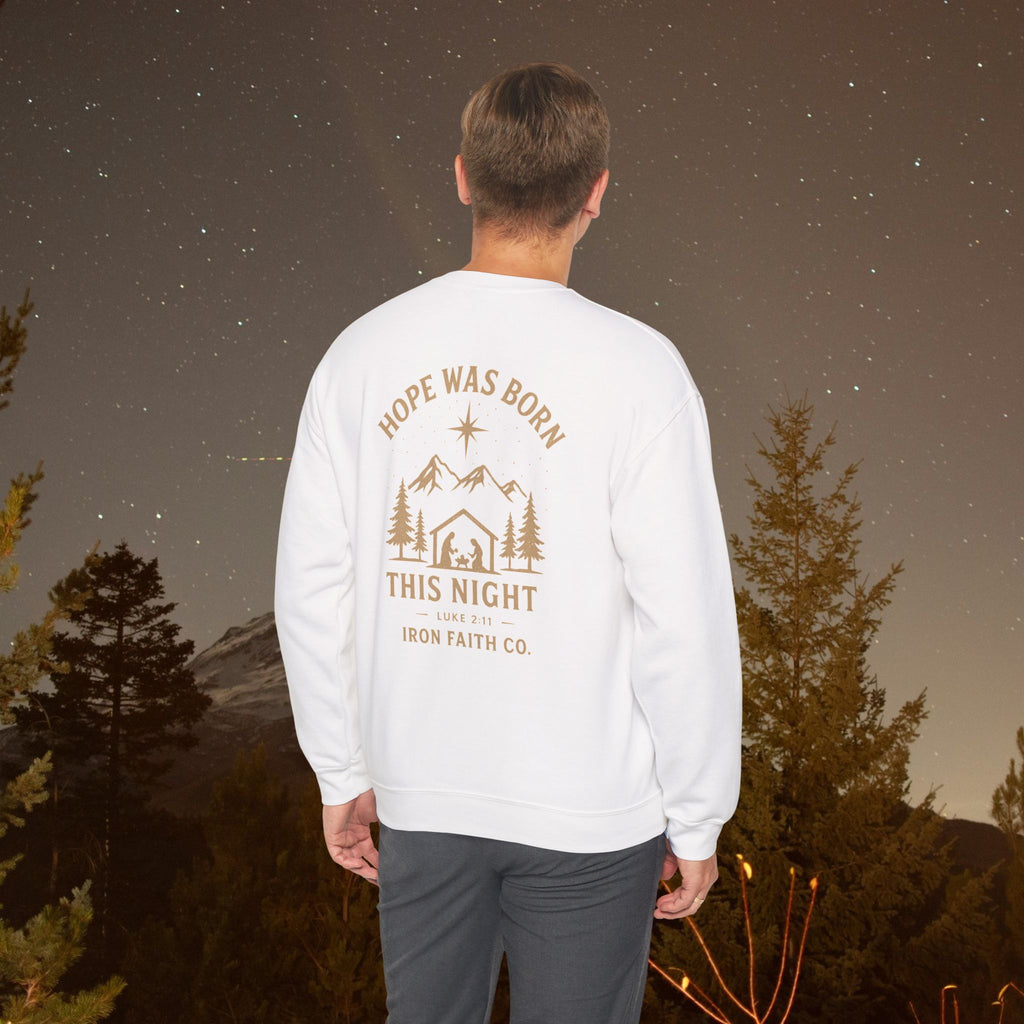 Hope Was Born This Night Sweatshirt - IronFaithCo.