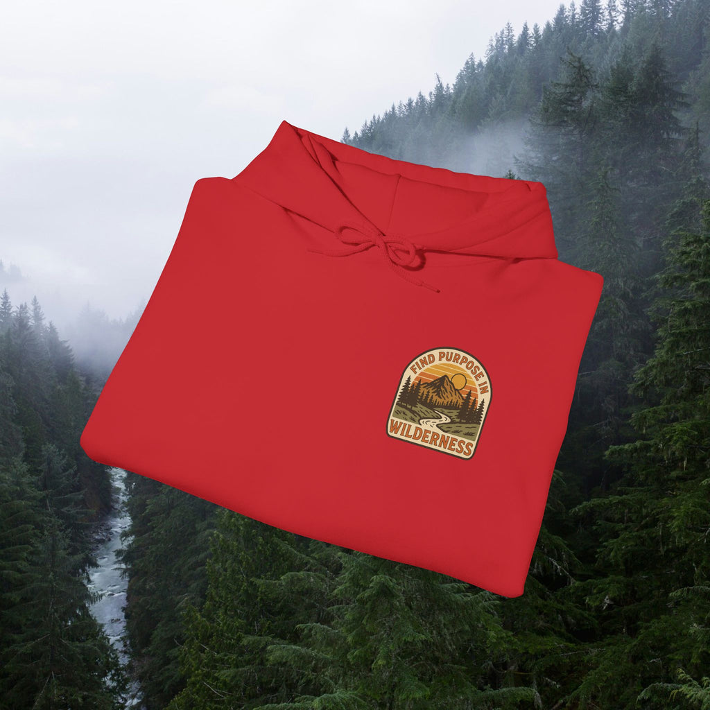 Find purpose in wilderness| Iron Faith Co. | Comfortable Heavy Blend Sweatshirt