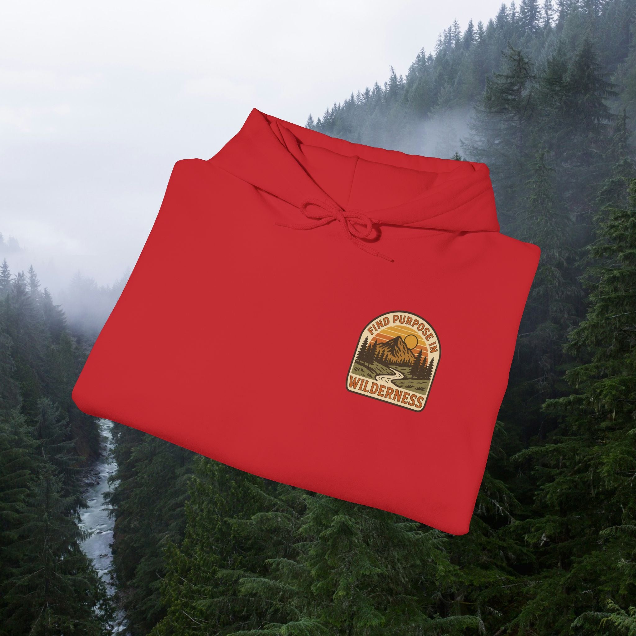 Find purpose in wilderness| Iron Faith Co. | Comfortable Heavy Blend Sweatshirt
