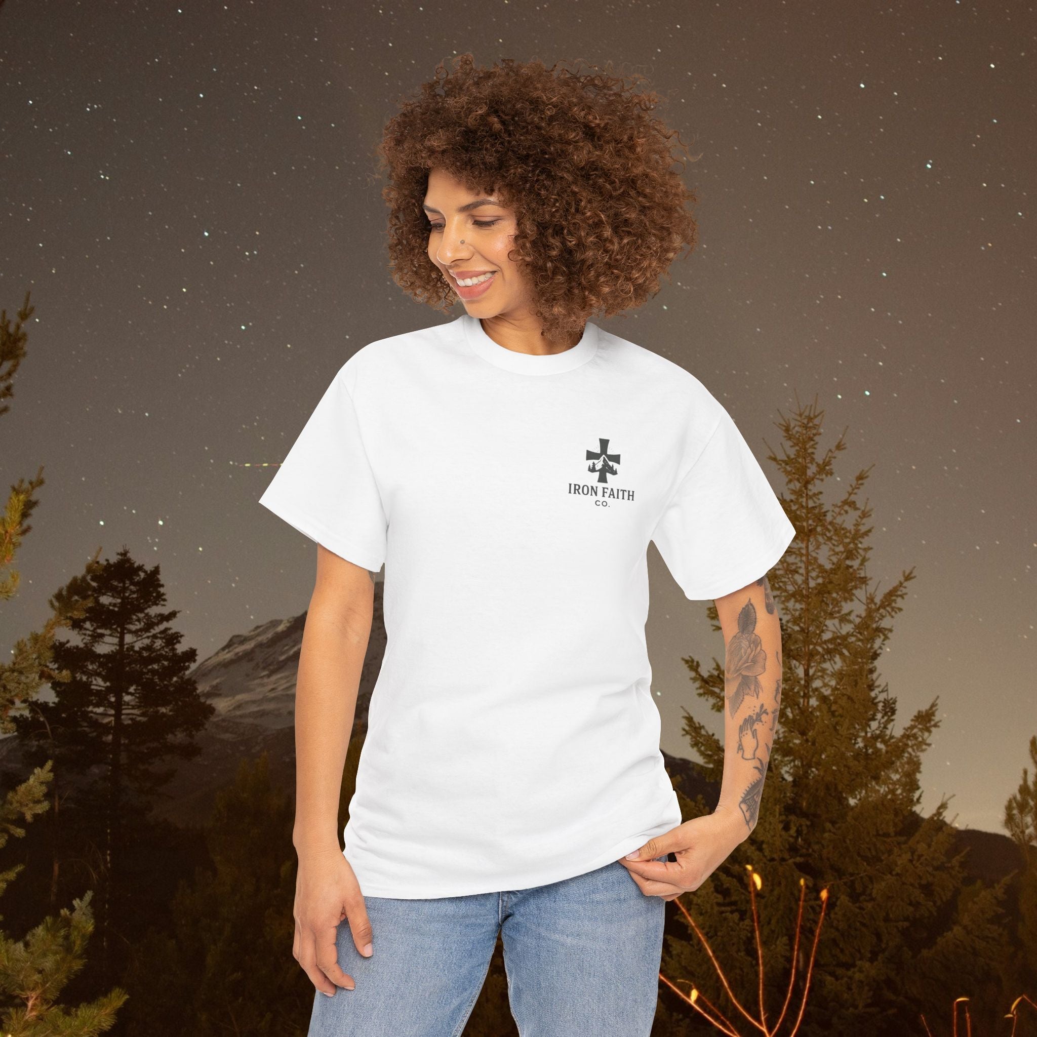 Iron Faith Co | Not Perfect, Just Forgiven - Unisex Heavy Cotton T-Shirt