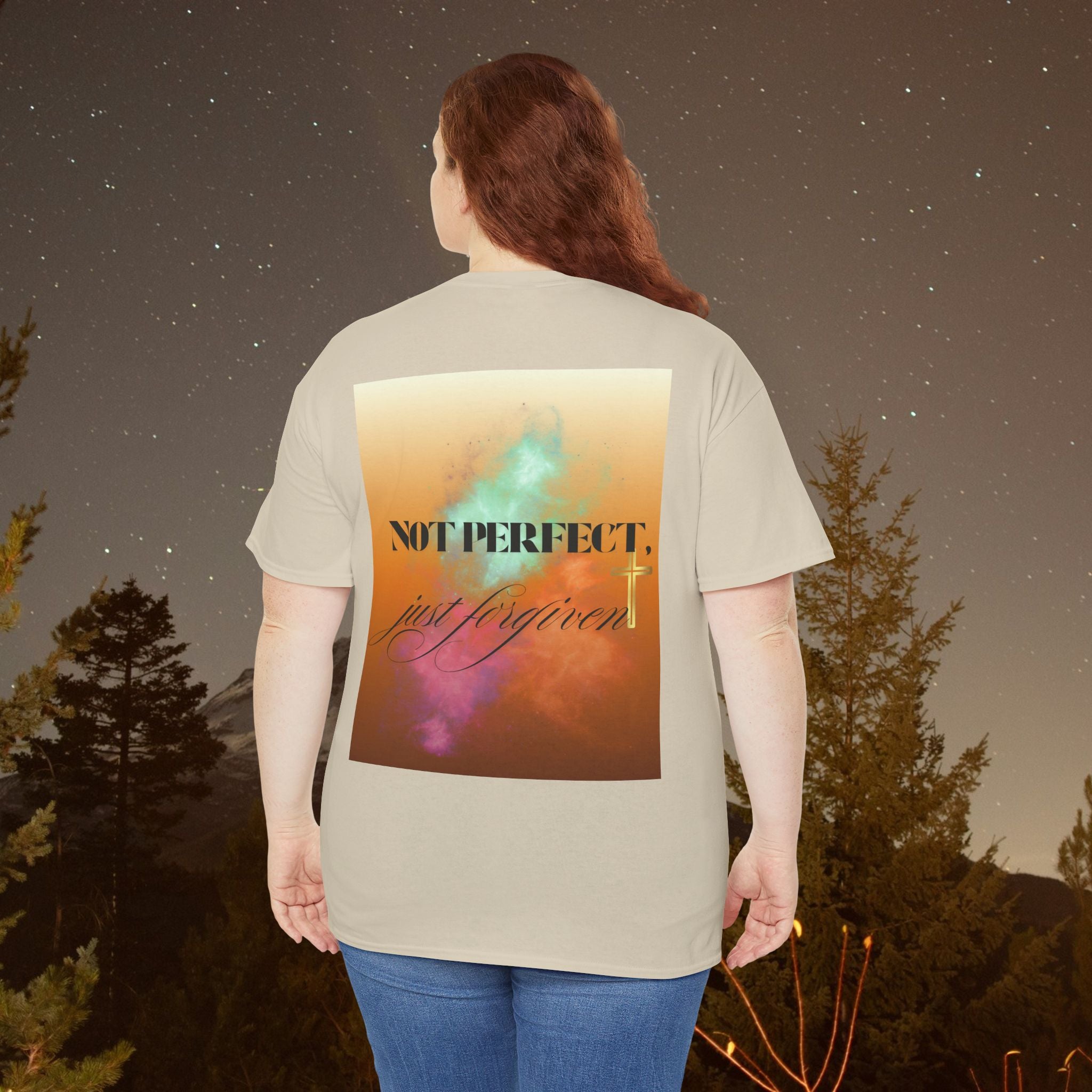 Iron Faith Co | Not Perfect, Just Forgiven - Unisex Heavy Cotton T-Shirt