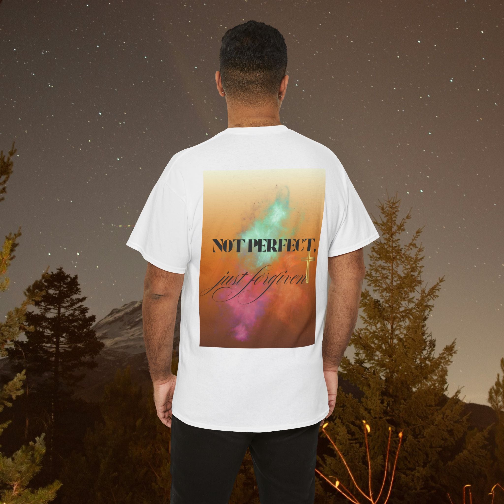 Iron Faith Co | Not Perfect, Just Forgiven - Unisex Heavy Cotton T-Shirt