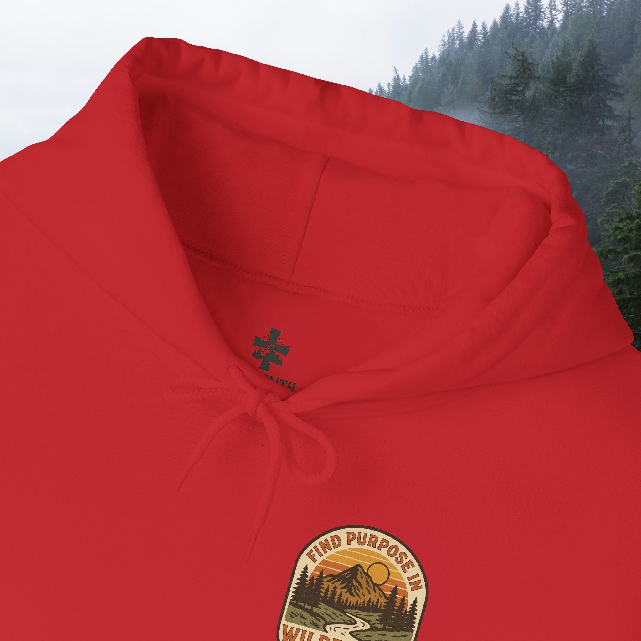 Find purpose in wilderness| Iron Faith Co. | Comfortable Heavy Blend Sweatshirt