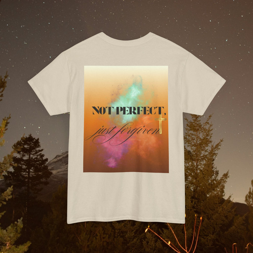 Iron Faith Co | Not Perfect, Just Forgiven - Unisex Heavy Cotton T-Shirt