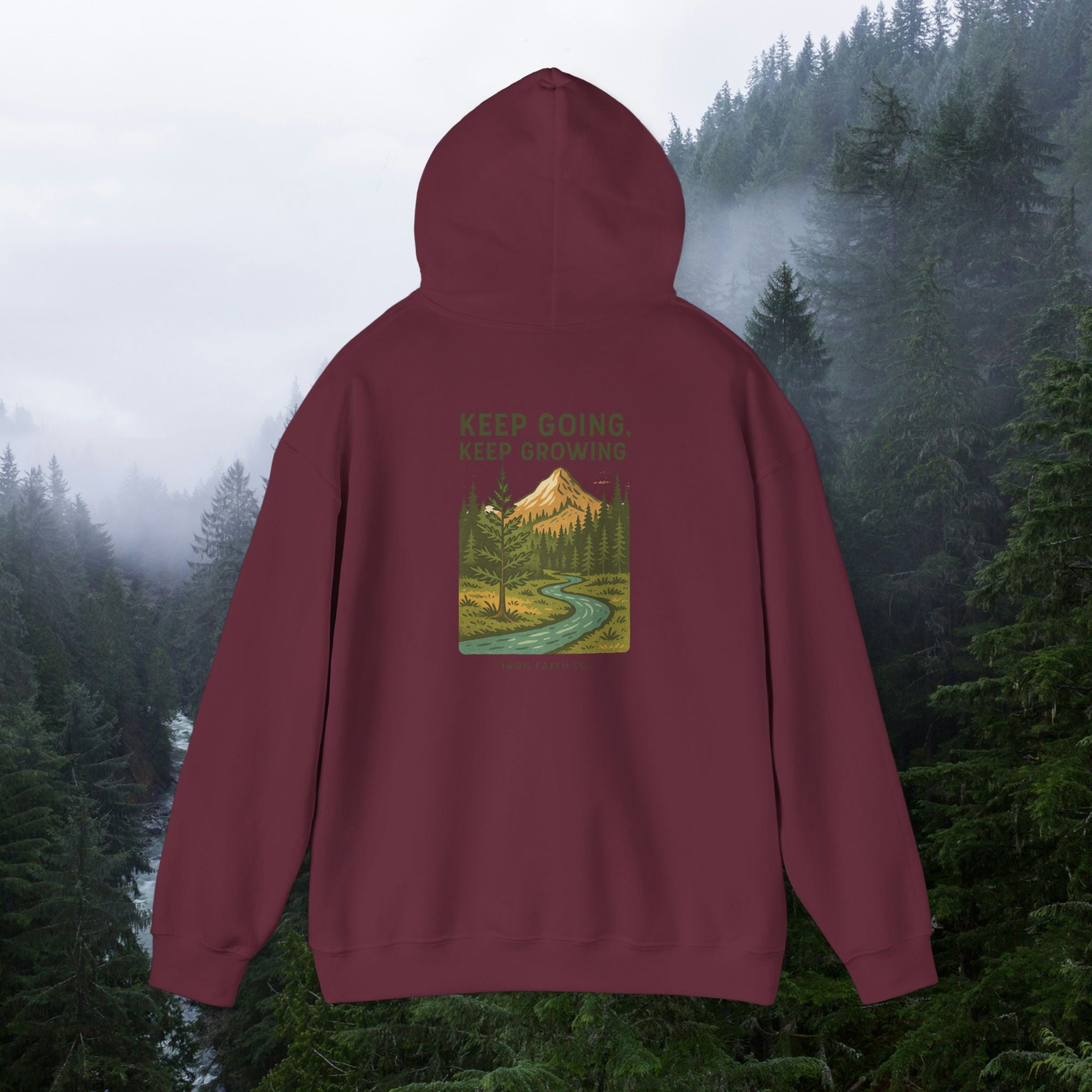 Find purpose in wilderness| Iron Faith Co. | Comfortable Heavy Blend Sweatshirt