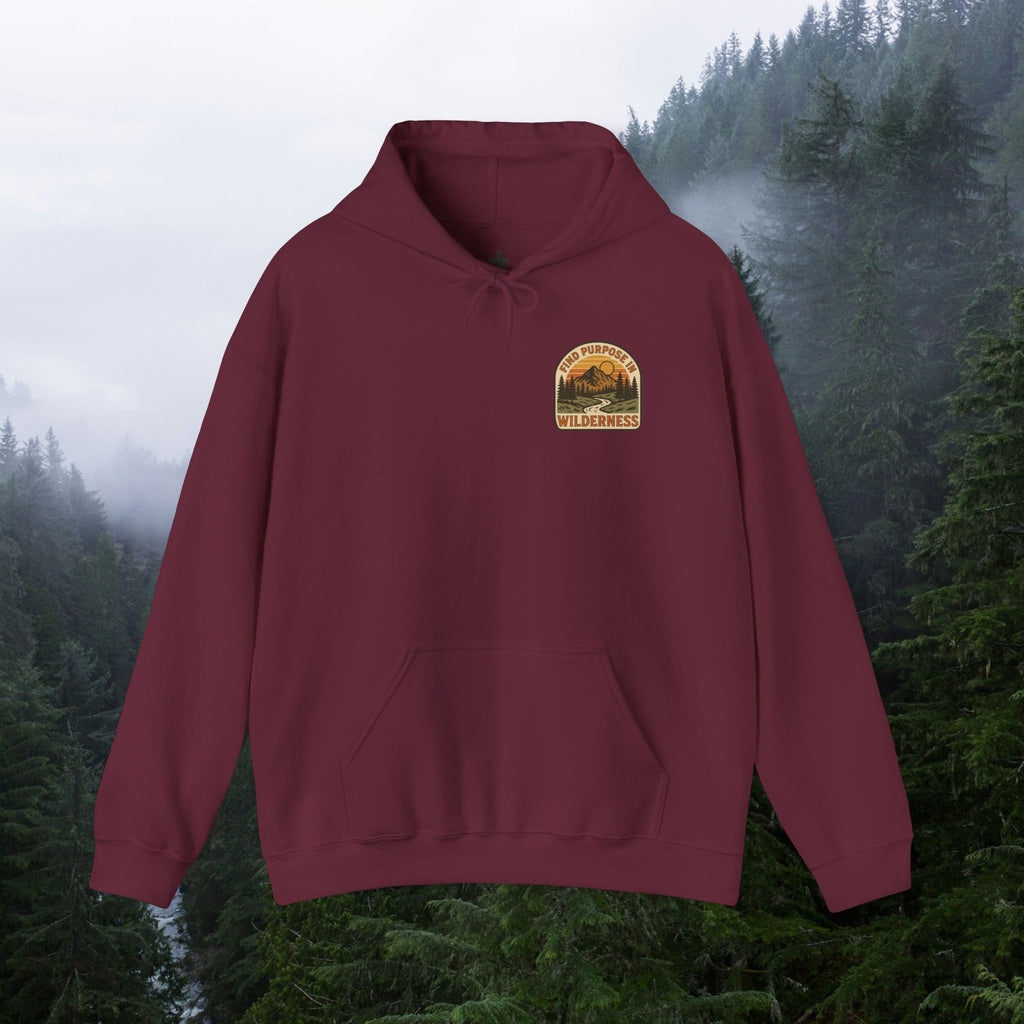 Find purpose in wilderness| Iron Faith Co. | Comfortable Heavy Blend Sweatshirt