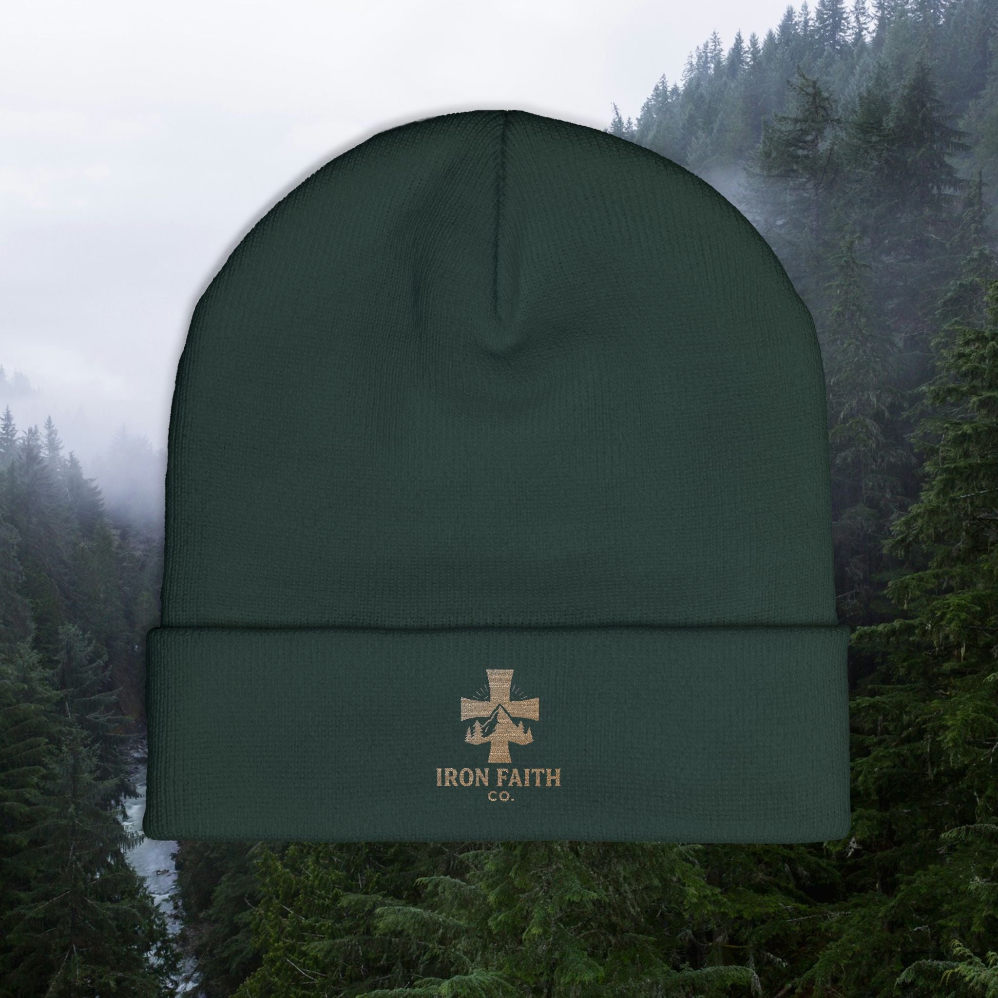 Iron Faith Co. | Knit Beanie (Embroidery)