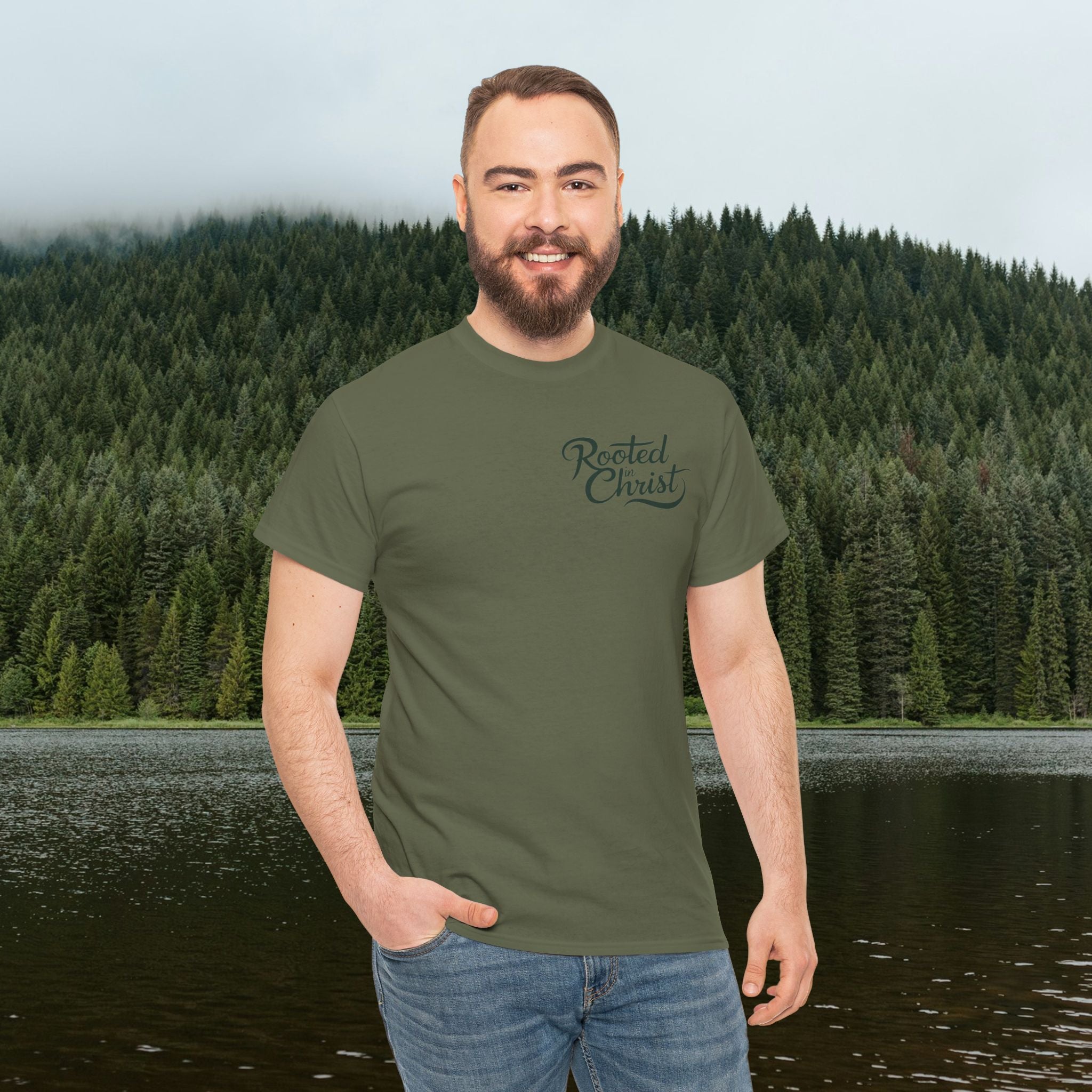 Iron Faith Co. | Rooted Christ Heavy Cotton Tee