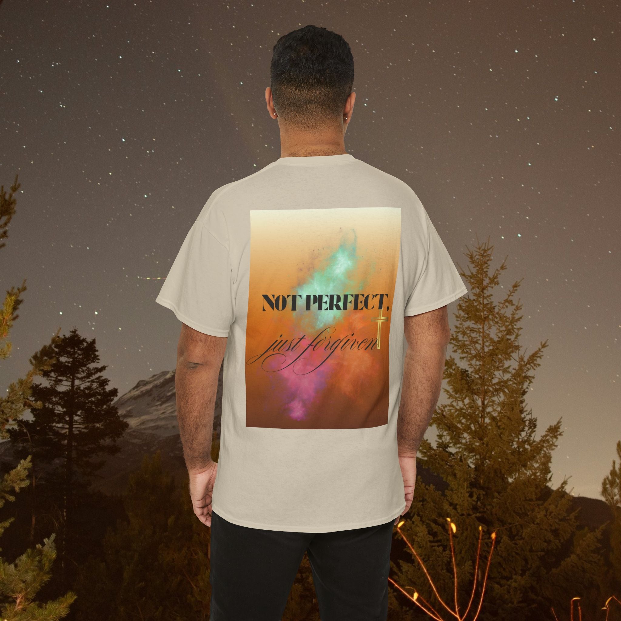 Iron Faith Co | Not Perfect, Just Forgiven - Unisex Heavy Cotton T-Shirt