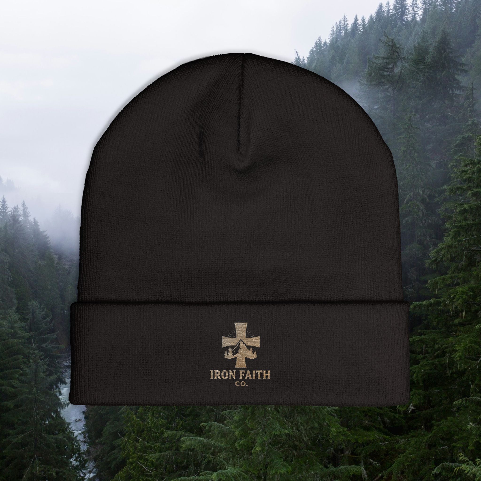 Iron Faith Co. | Knit Beanie (Embroidery)