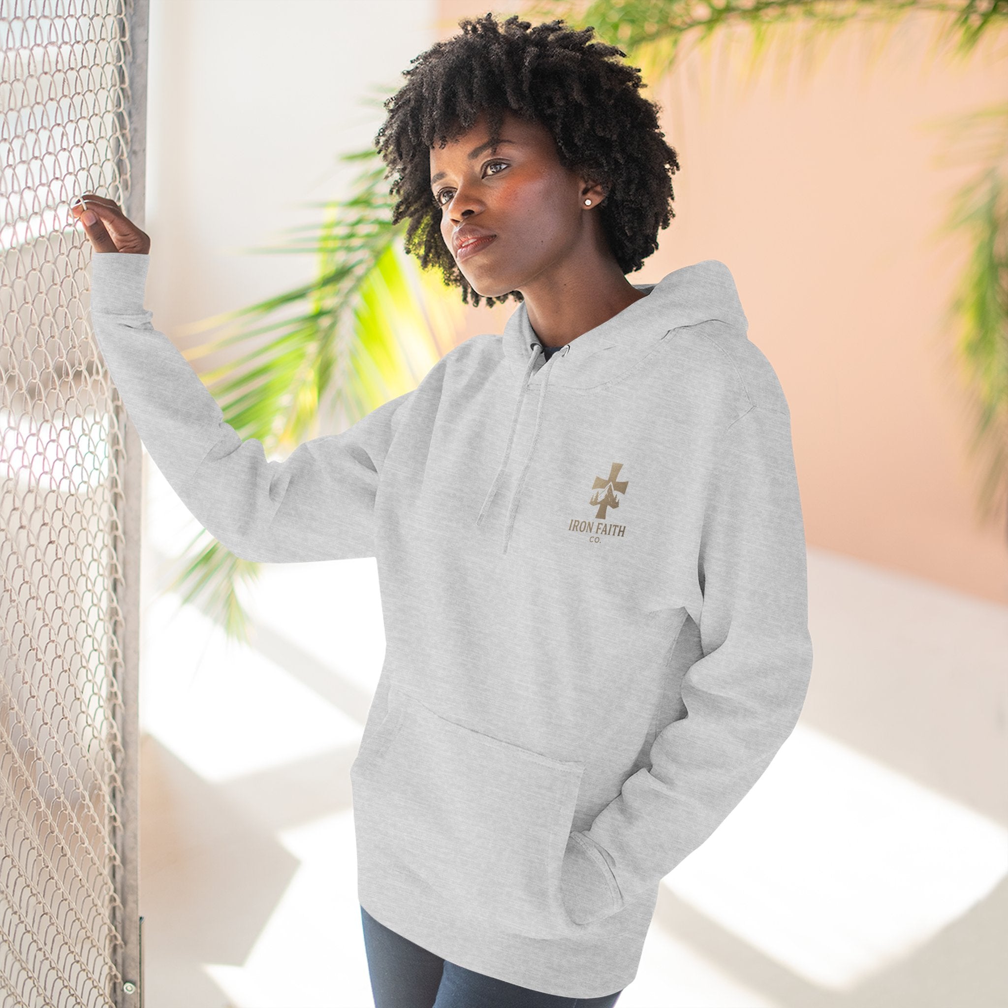 A Woman Who Fears The Lord Is Worthy Of Praise | Proverbs 31:30 | Iron Faith Co. |  Fleece Hoodie