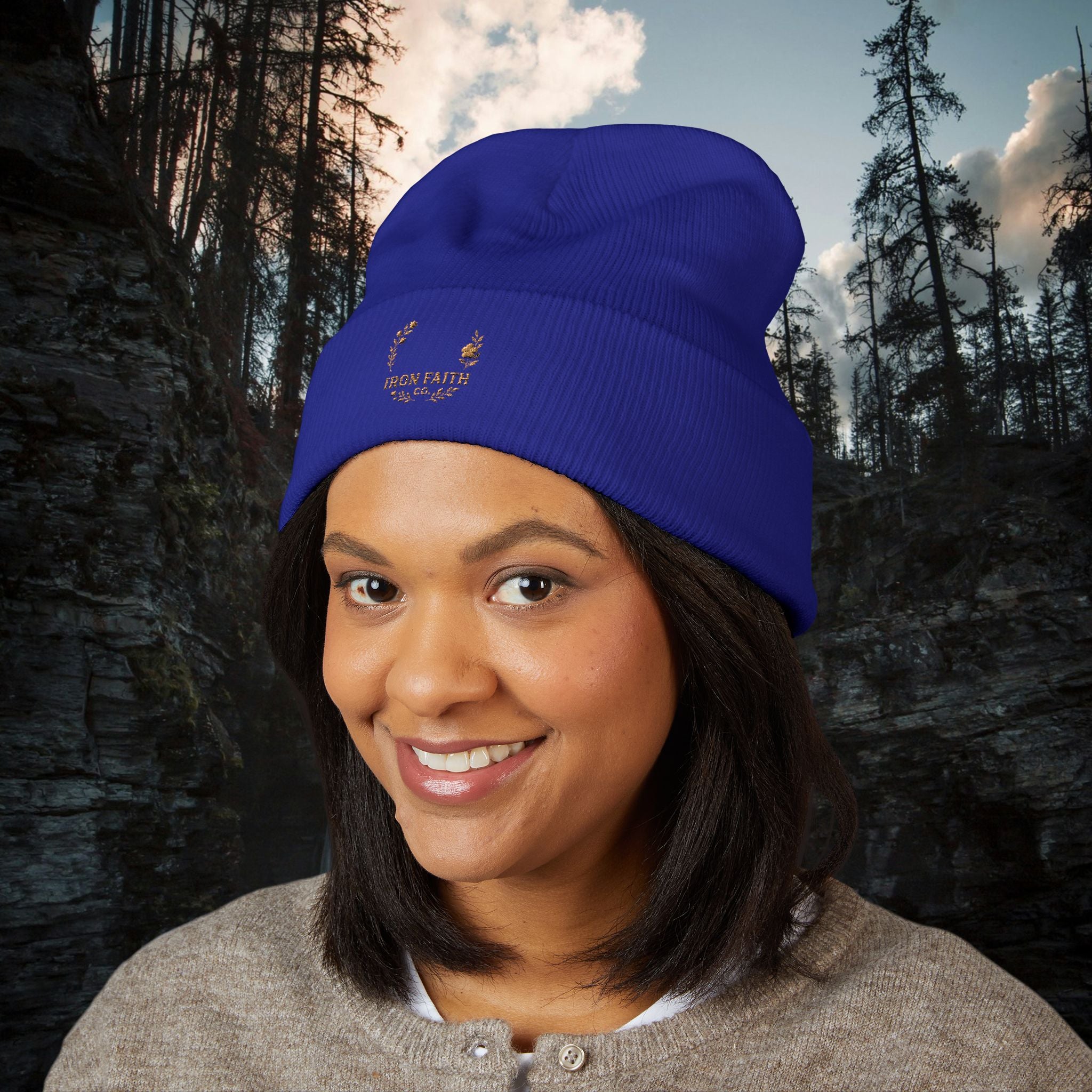 Iron Faith Embroidered Beanie