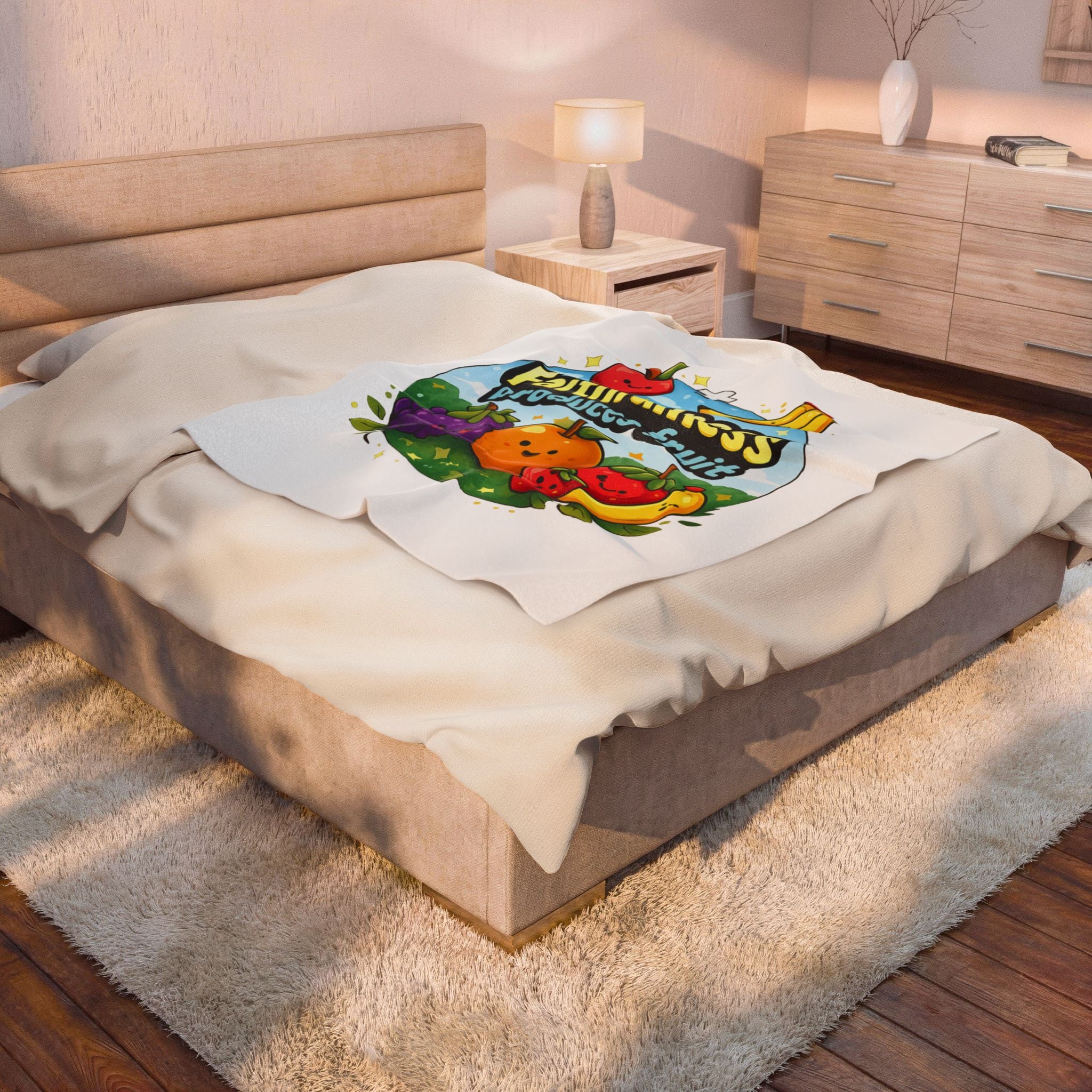 Faithfulness Produces Fruit Velveteen Blanket