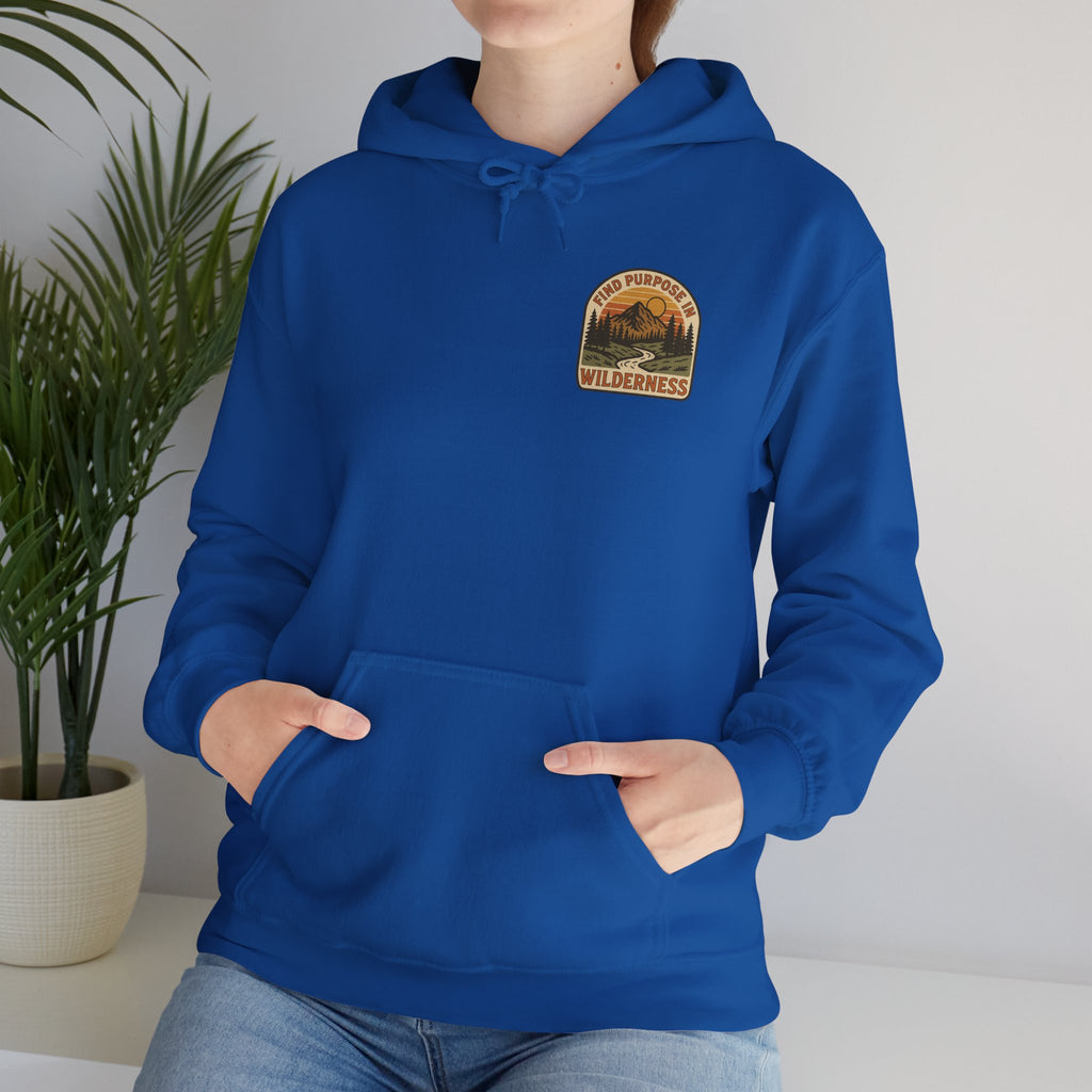 Find purpose in wilderness| Iron Faith Co. | Comfortable Heavy Blend Sweatshirt