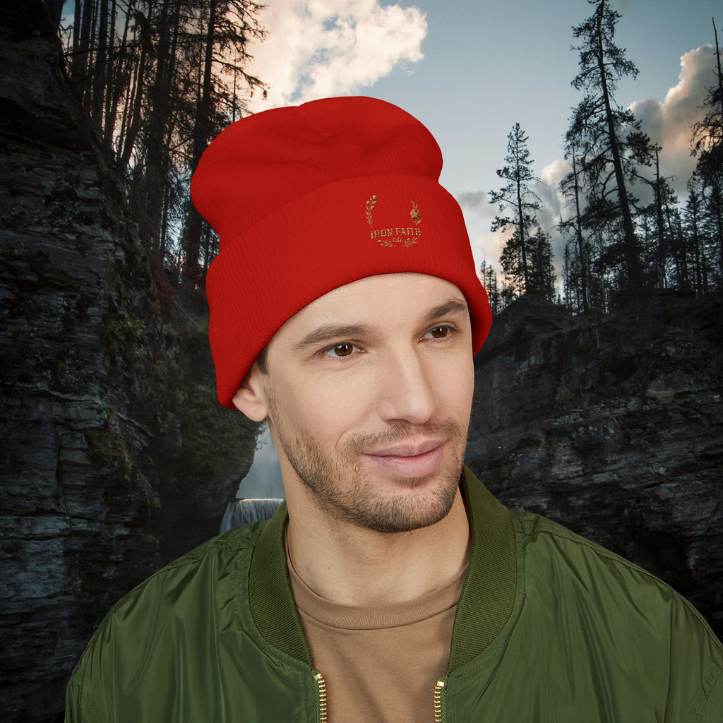 Iron Faith Embroidered Beanie