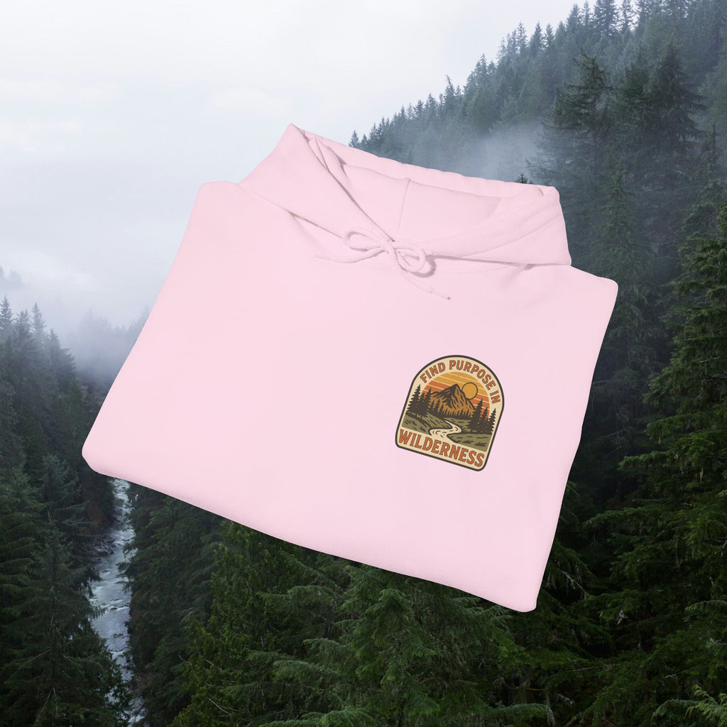 Find purpose in wilderness| Iron Faith Co. | Comfortable Heavy Blend Sweatshirt
