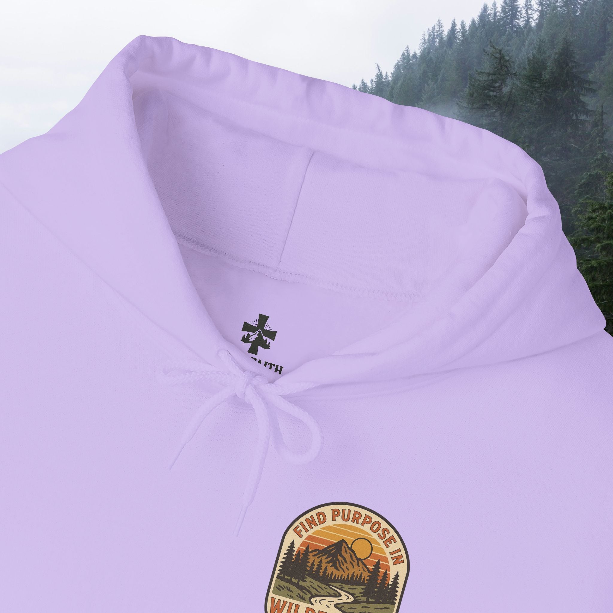 Find purpose in wilderness| Iron Faith Co. | Comfortable Heavy Blend Sweatshirt