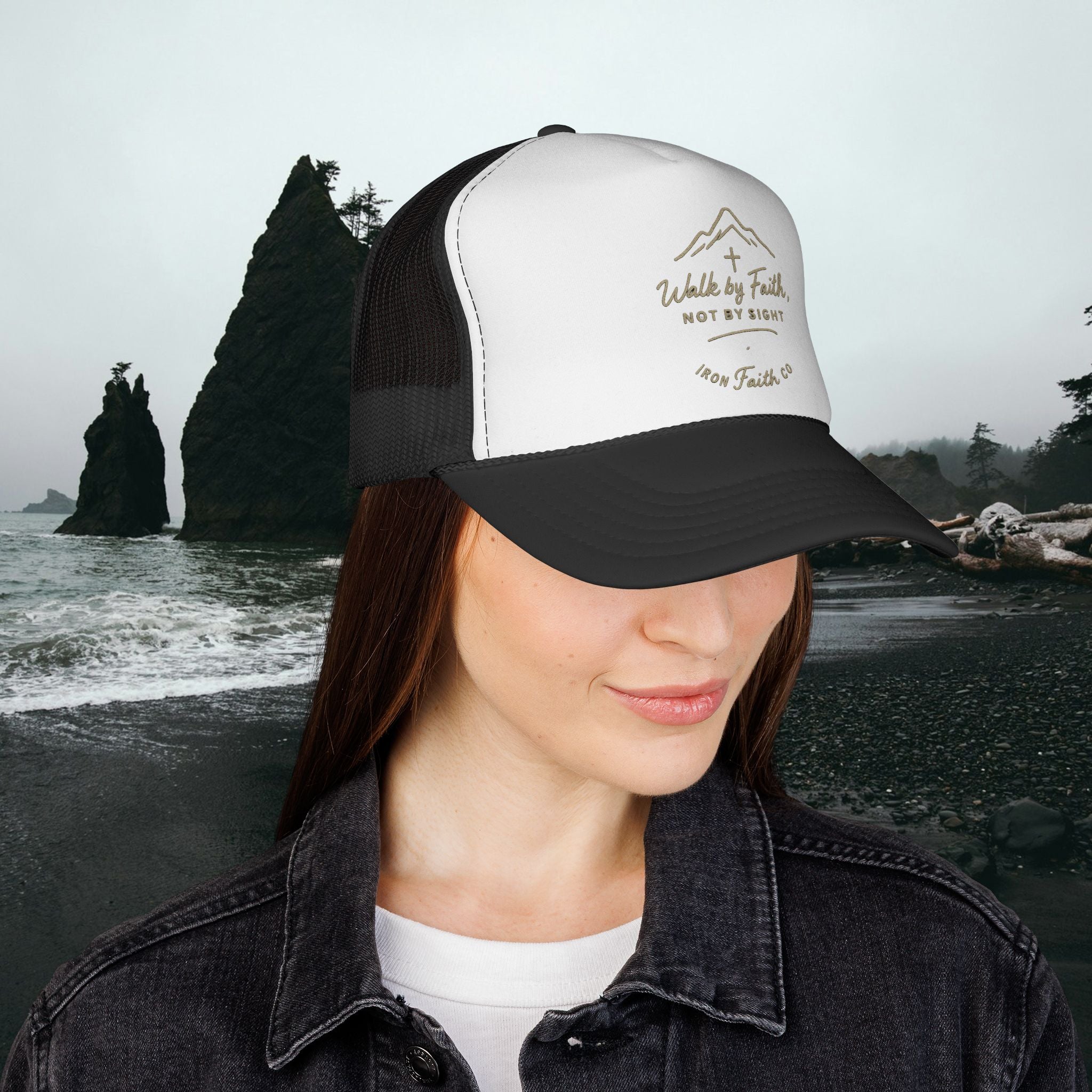Walk by faith not by sight | Iron Faith Co. Trucker Cap