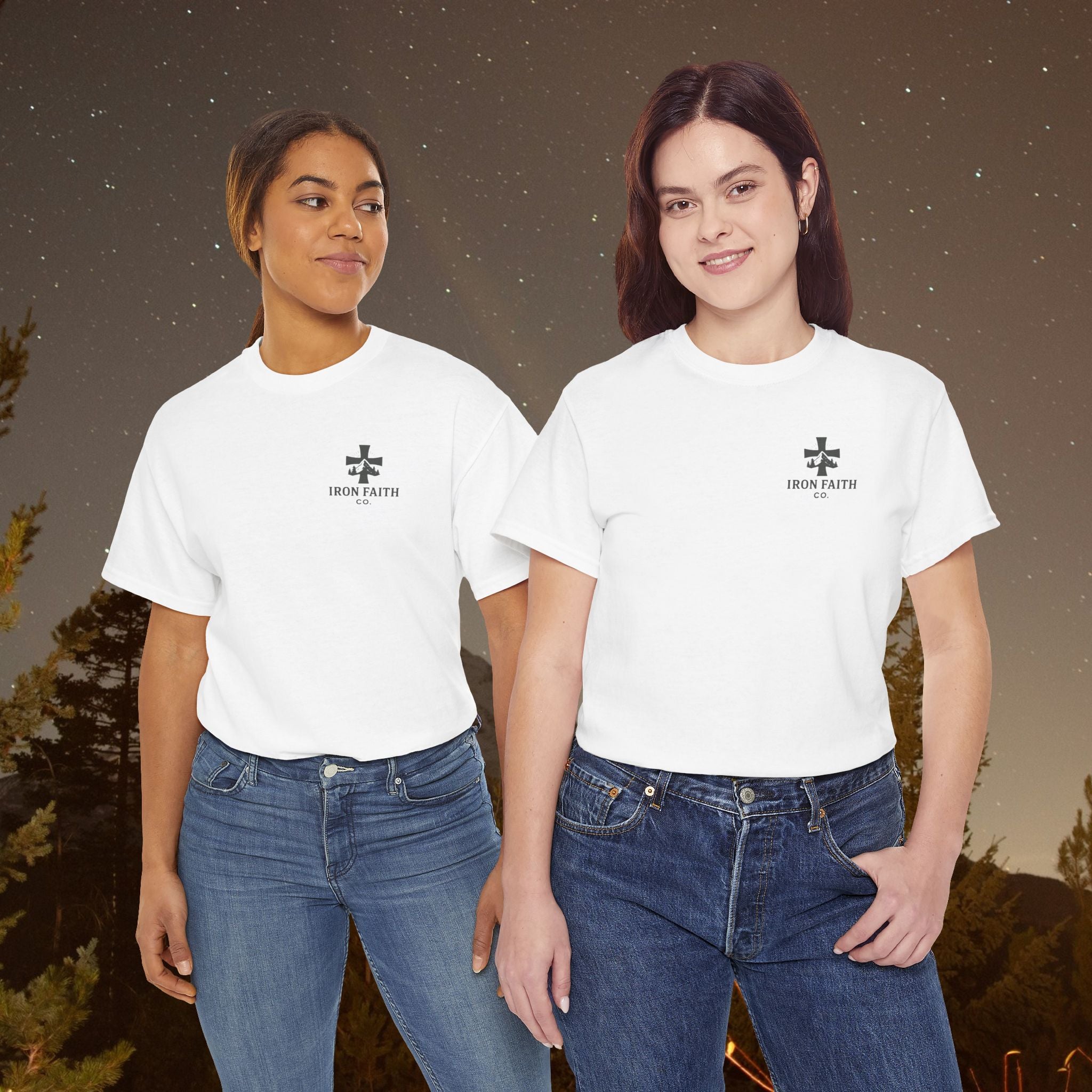 Iron Faith Co | Not Perfect, Just Forgiven - Unisex Heavy Cotton T-Shirt
