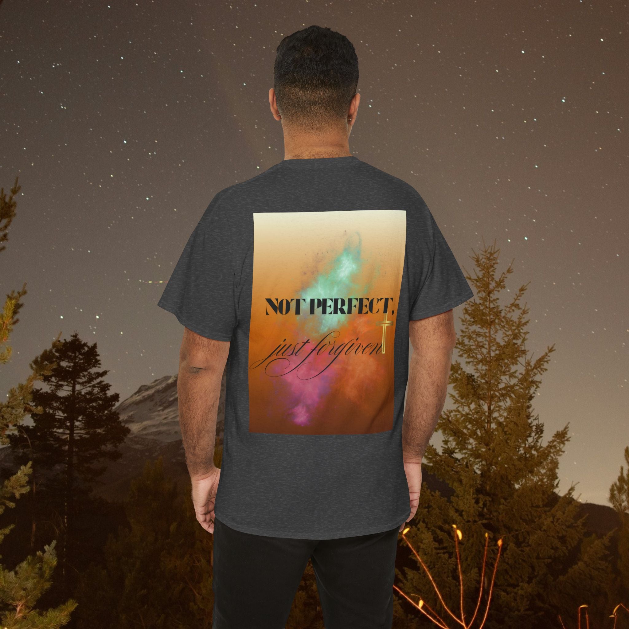 Iron Faith Co | Not Perfect, Just Forgiven - Unisex Heavy Cotton T-Shirt