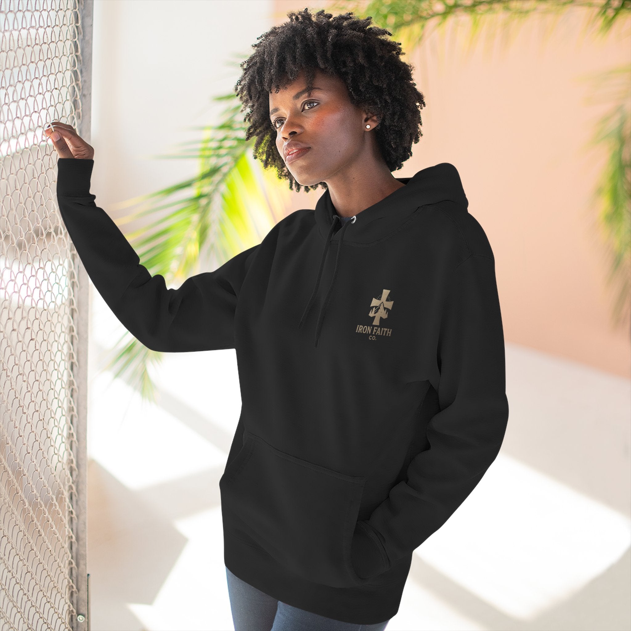 A Woman Who Fears The Lord Is Worthy Of Praise | Proverbs 31:30 | Iron Faith Co. |  Fleece Hoodie