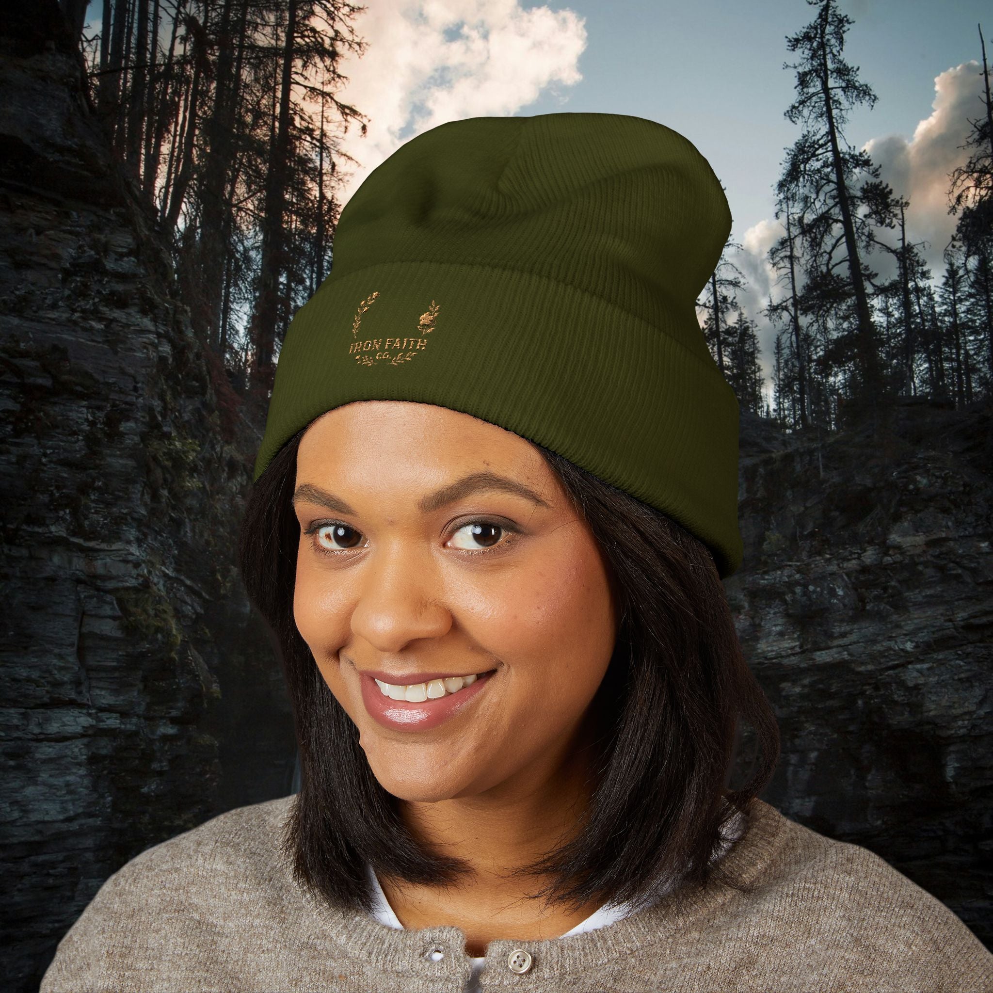 Iron Faith Embroidered Beanie