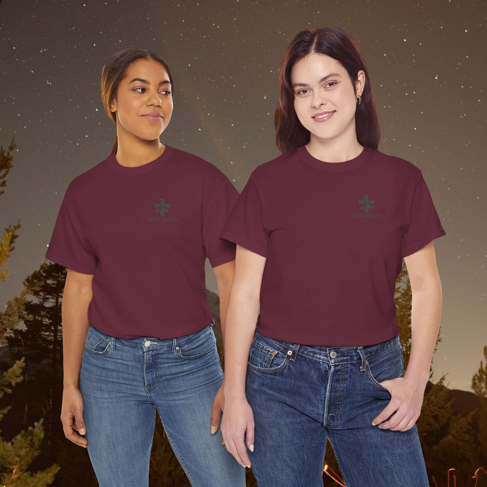 Iron Faith Co | Not Perfect, Just Forgiven - Unisex Heavy Cotton T-Shirt