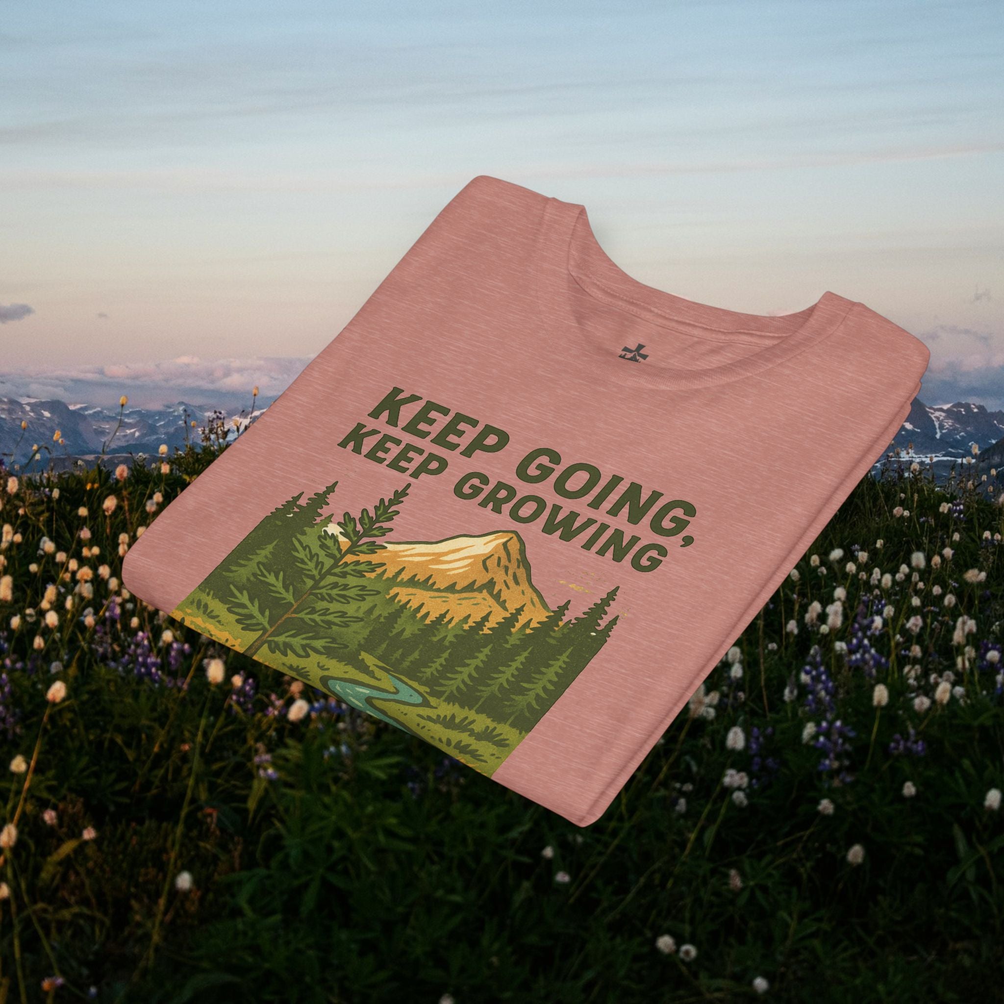 Keep going keep growing | Iron Faith Co. | Youth Short Sleeve Tee