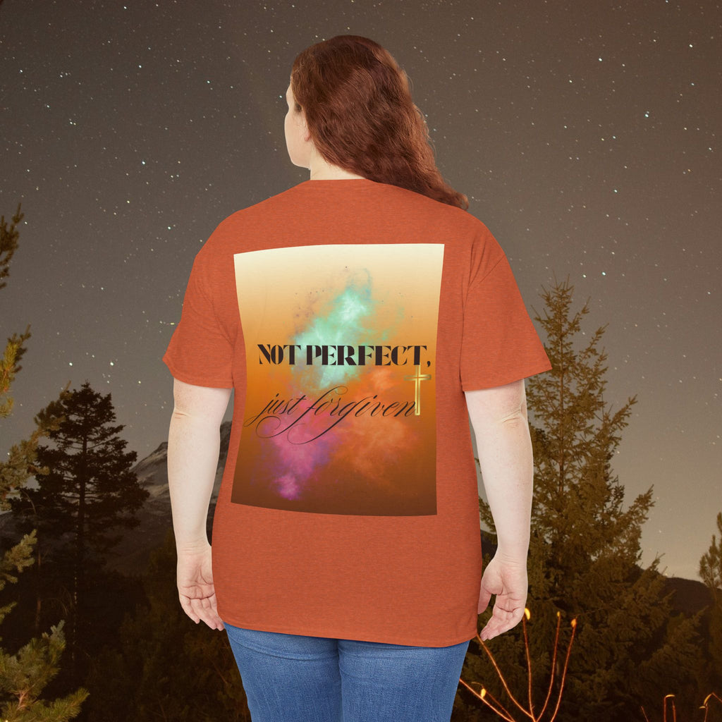 Iron Faith Co | Not Perfect, Just Forgiven - Unisex Heavy Cotton T-Shirt