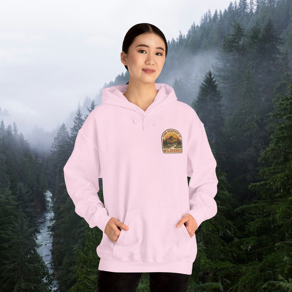 Find purpose in wilderness| Iron Faith Co. | Comfortable Heavy Blend Sweatshirt