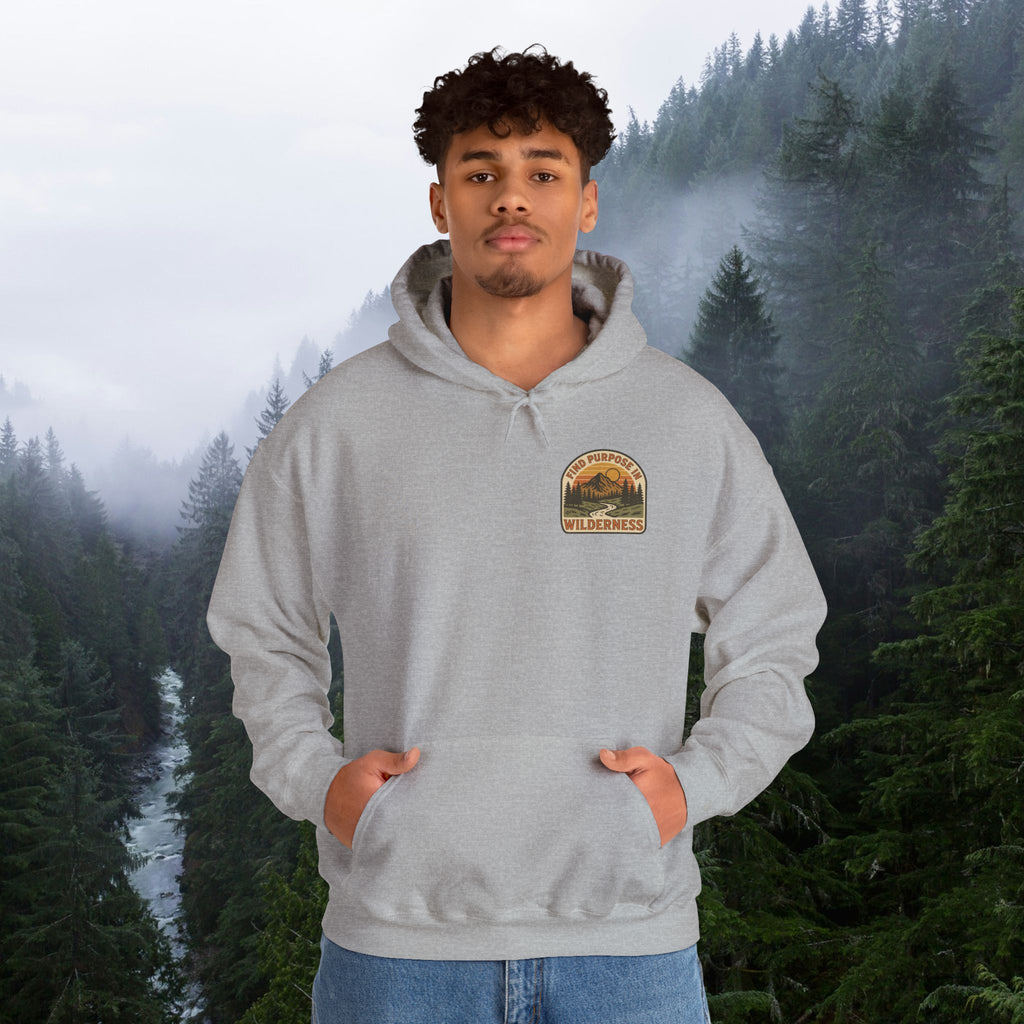 Find purpose in wilderness| Iron Faith Co. | Comfortable Heavy Blend Sweatshirt