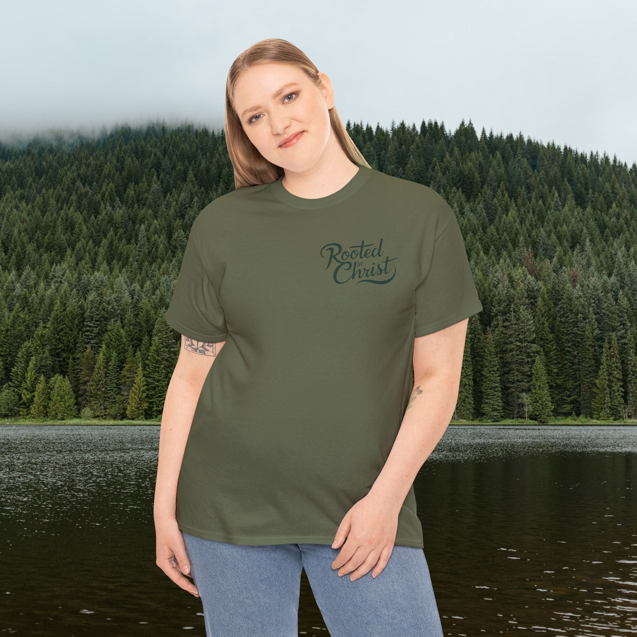 Iron Faith Co. | Rooted Christ Heavy Cotton Tee