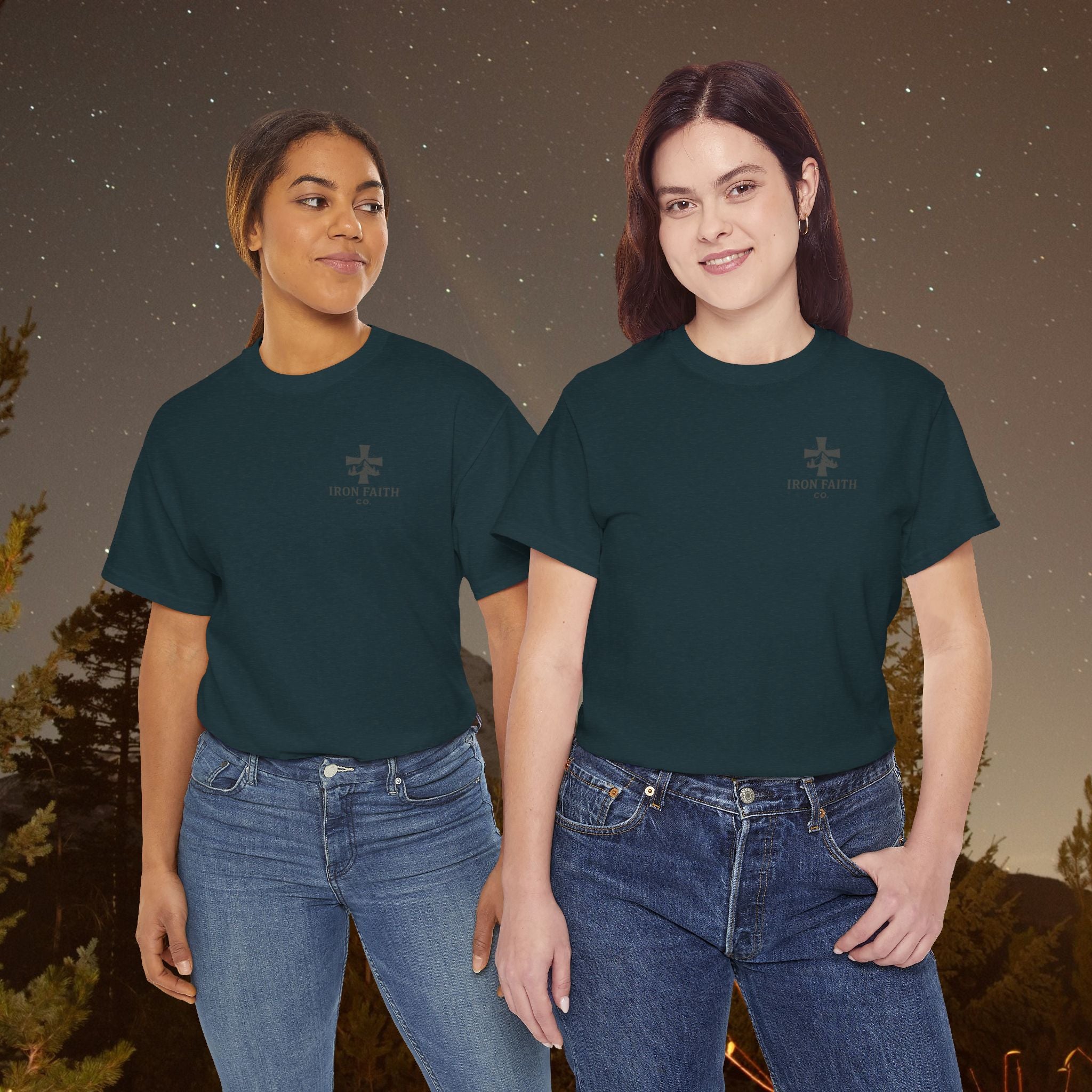 Iron Faith Co | Not Perfect, Just Forgiven - Unisex Heavy Cotton T-Shirt