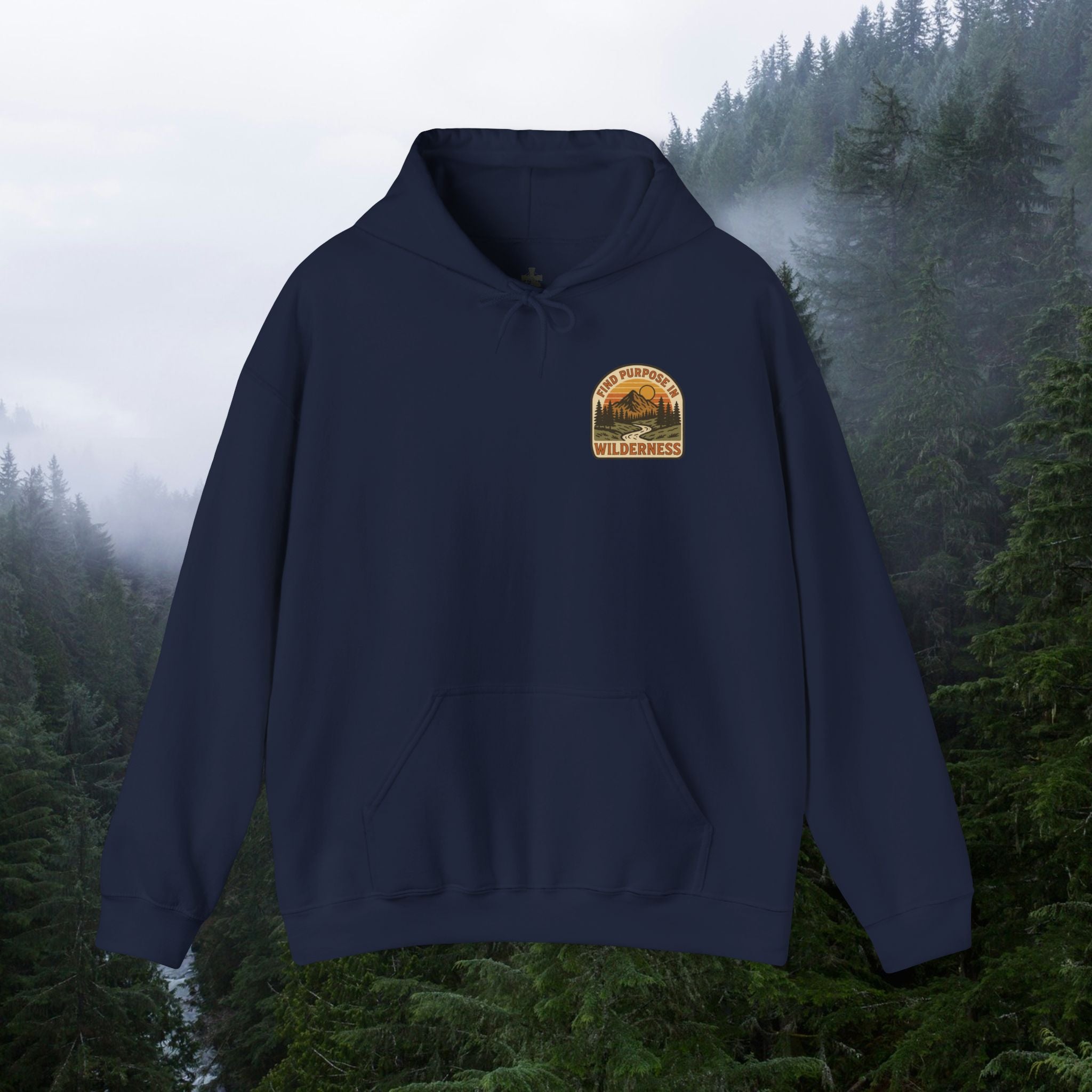 Find purpose in wilderness| Iron Faith Co. | Comfortable Heavy Blend Sweatshirt