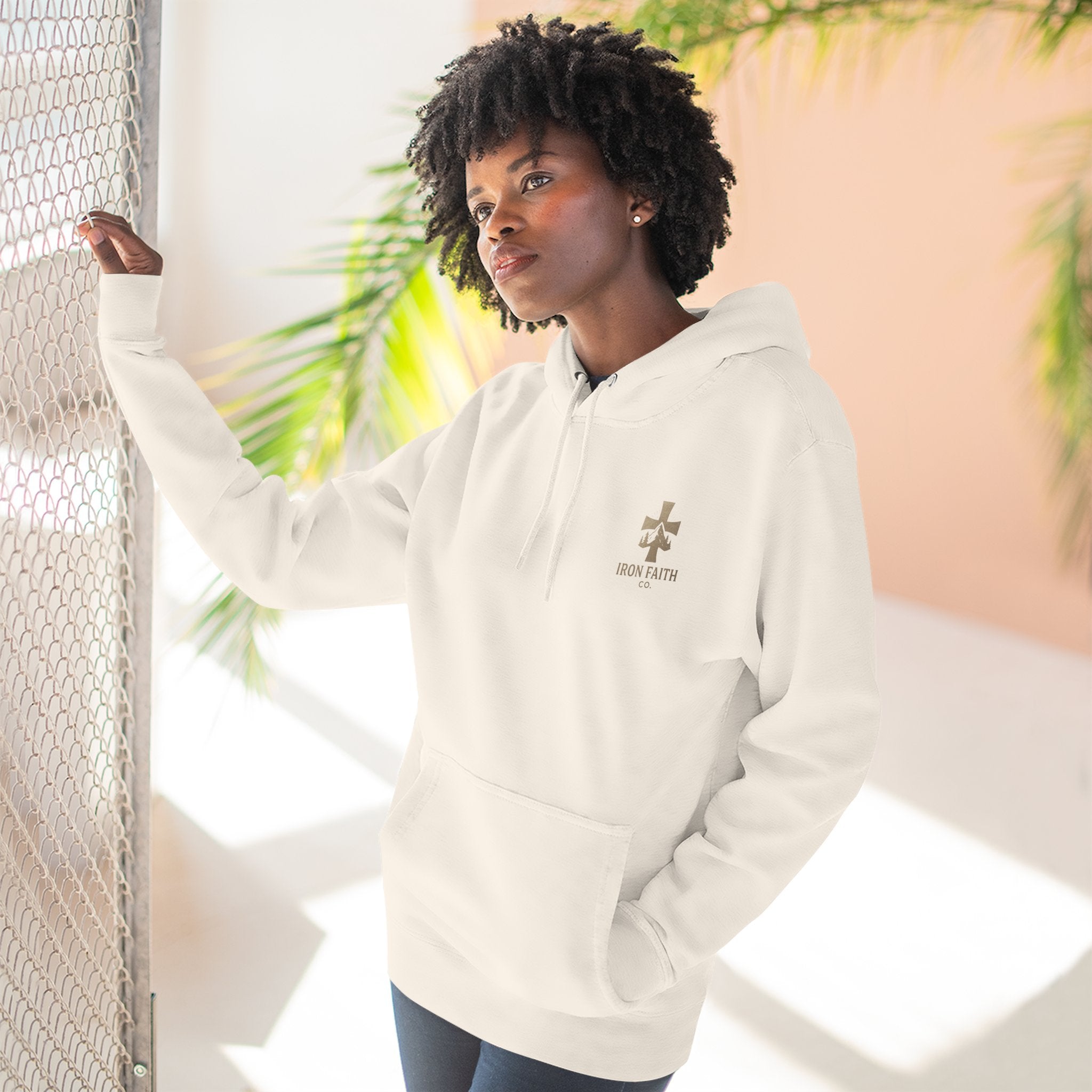 A Woman Who Fears The Lord Is Worthy Of Praise | Proverbs 31:30 | Iron Faith Co. |  Fleece Hoodie