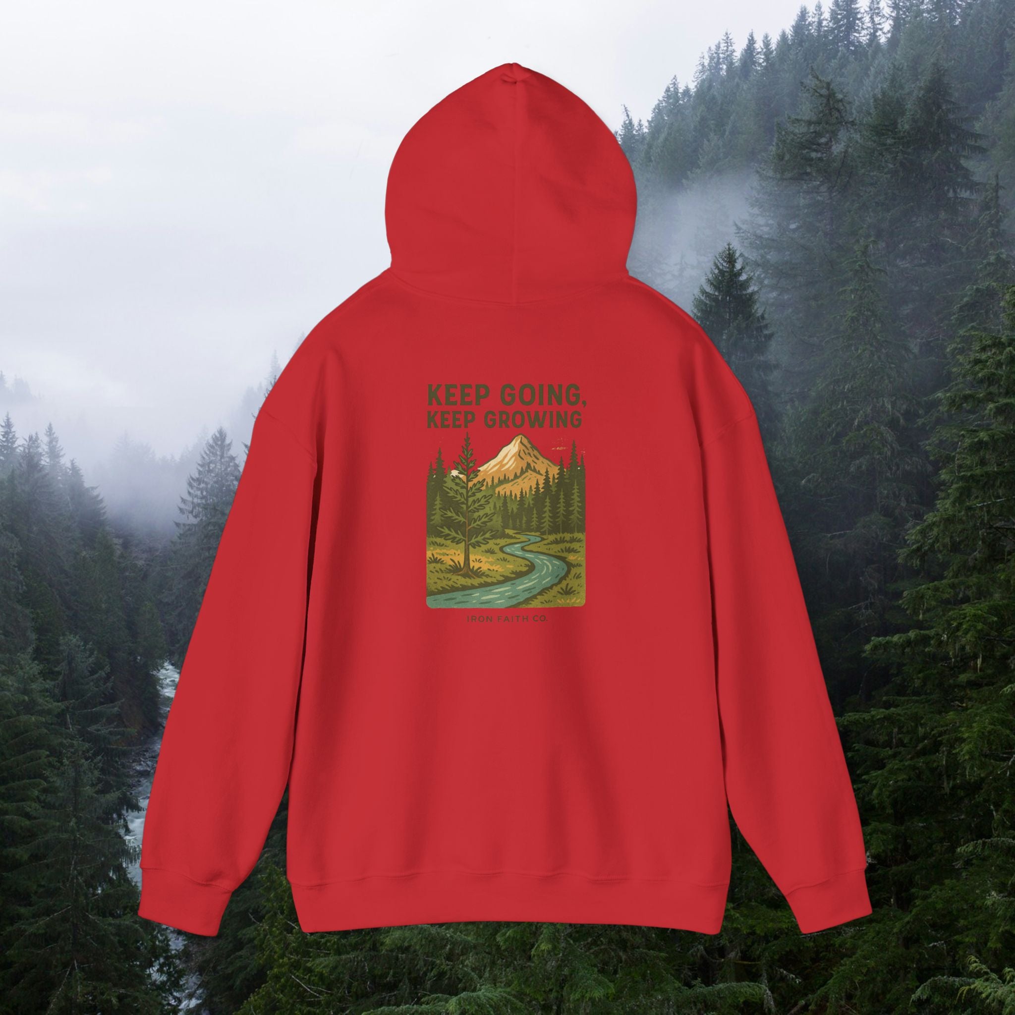 Find purpose in wilderness| Iron Faith Co. | Comfortable Heavy Blend Sweatshirt